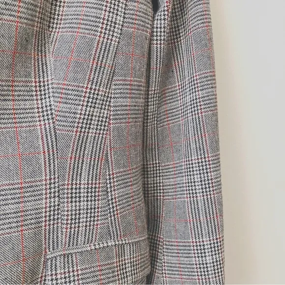 Capulet • Wool Blazer in Brown Grey Plaid