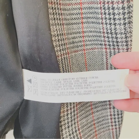 Capulet • Wool Blazer in Brown Grey Plaid