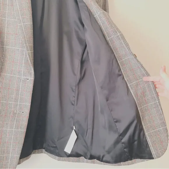 Capulet • Wool Blazer in Brown Grey Plaid