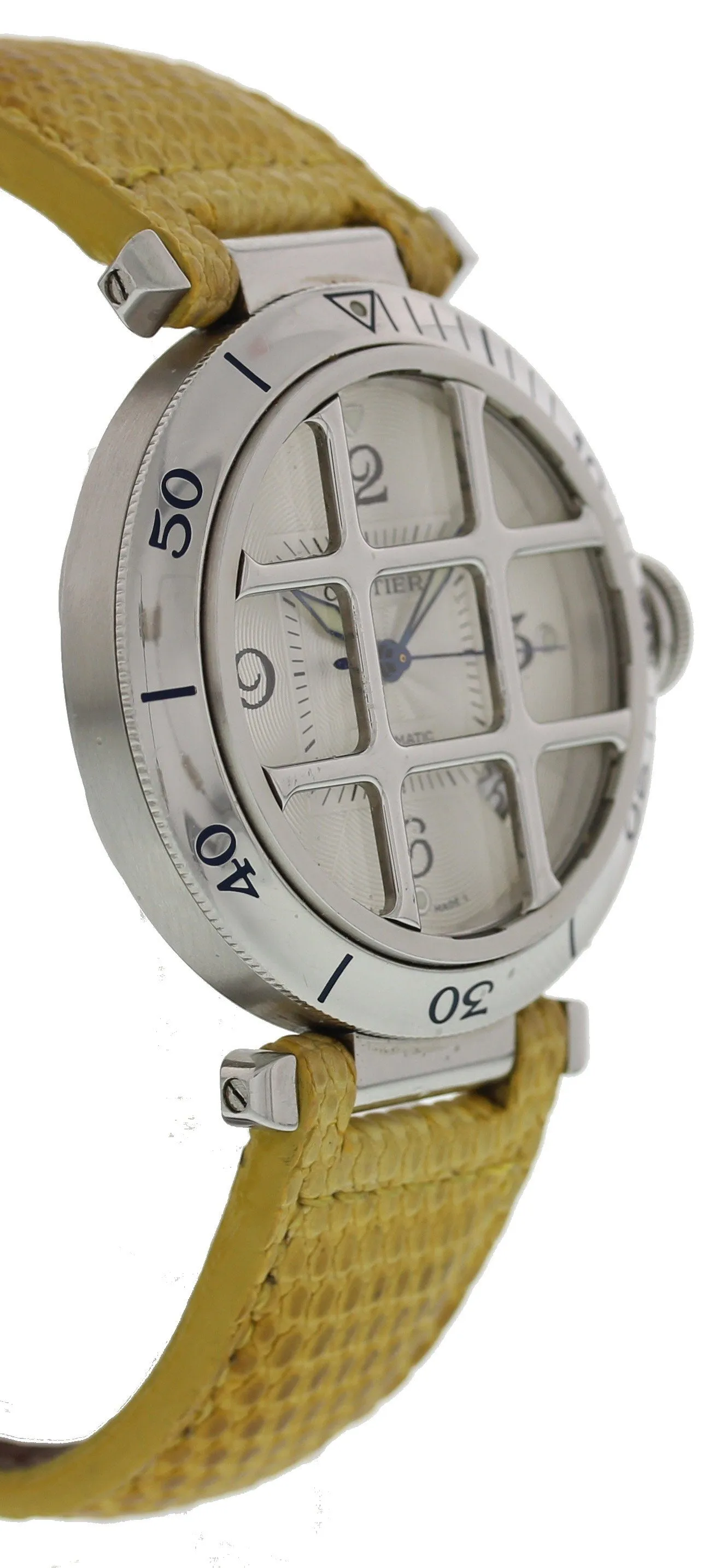 Cartier Pasha 2379 Grill Stainless Steel Automatic