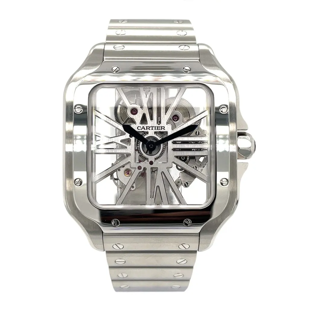 Cartier Santos De Cartier Skeleton WHSA0015 - Certified Pre-Owned