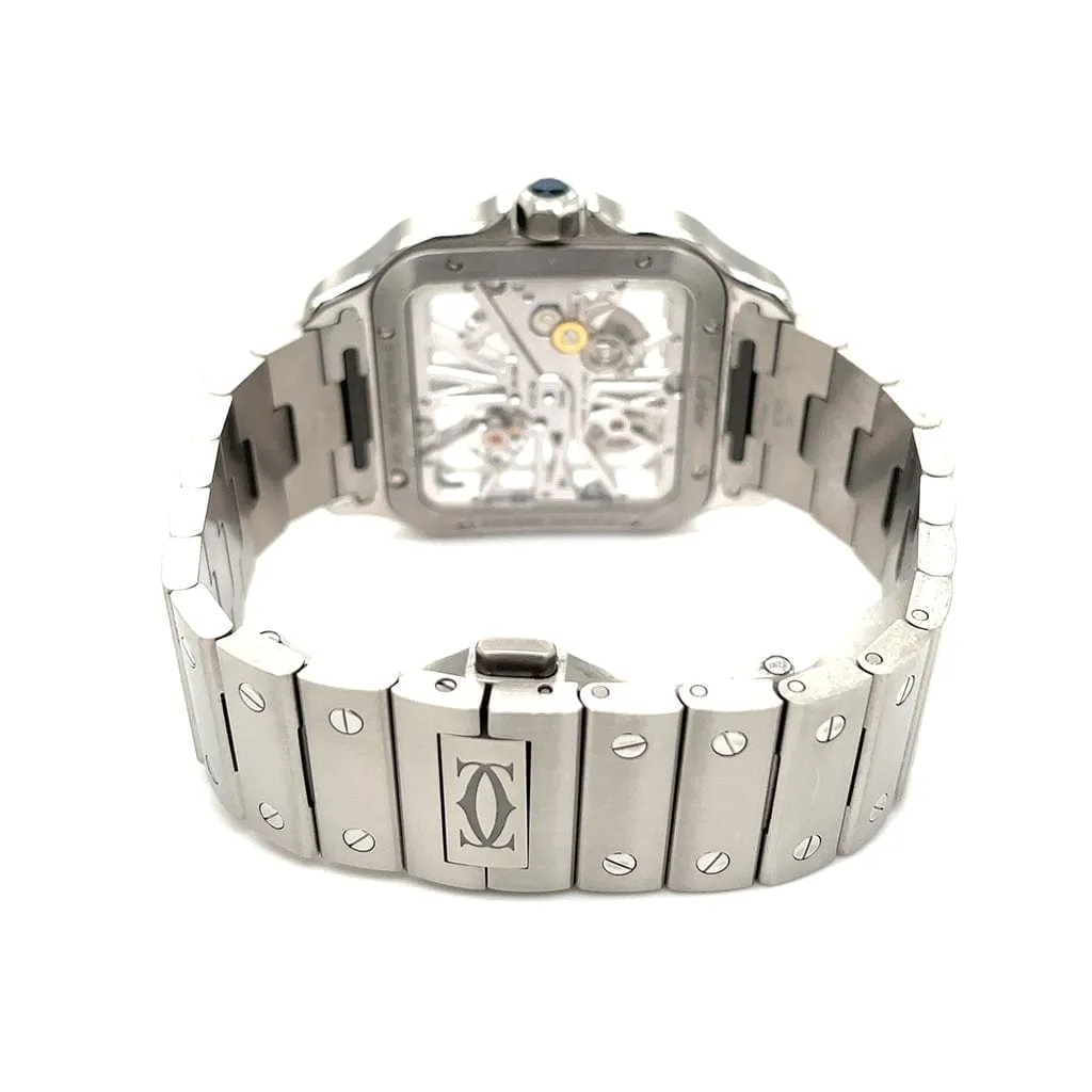 Cartier Santos De Cartier Skeleton WHSA0015 - Certified Pre-Owned