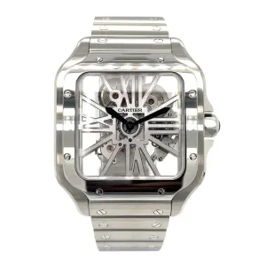 Cartier Santos De Cartier Skeleton WHSA0015 - Certified Pre-Owned