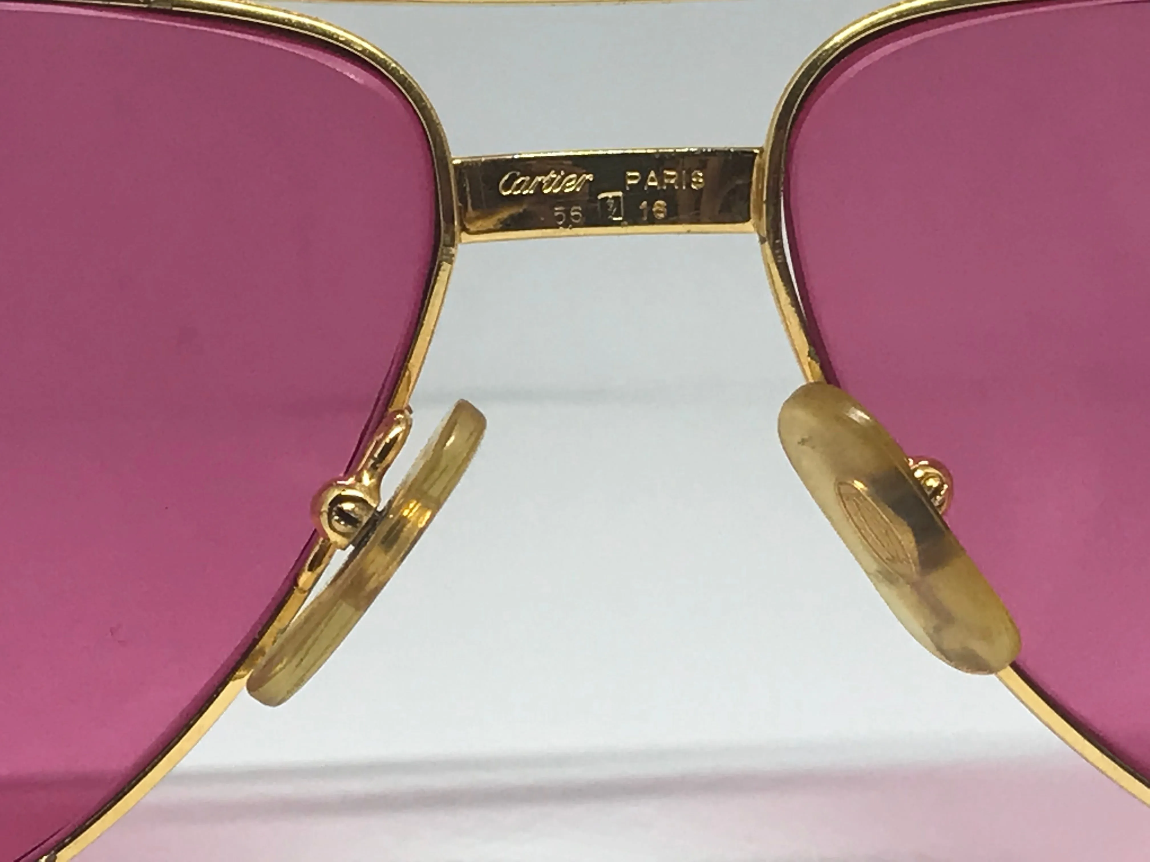 Cartier Santos Gold Diamond Sunglasses