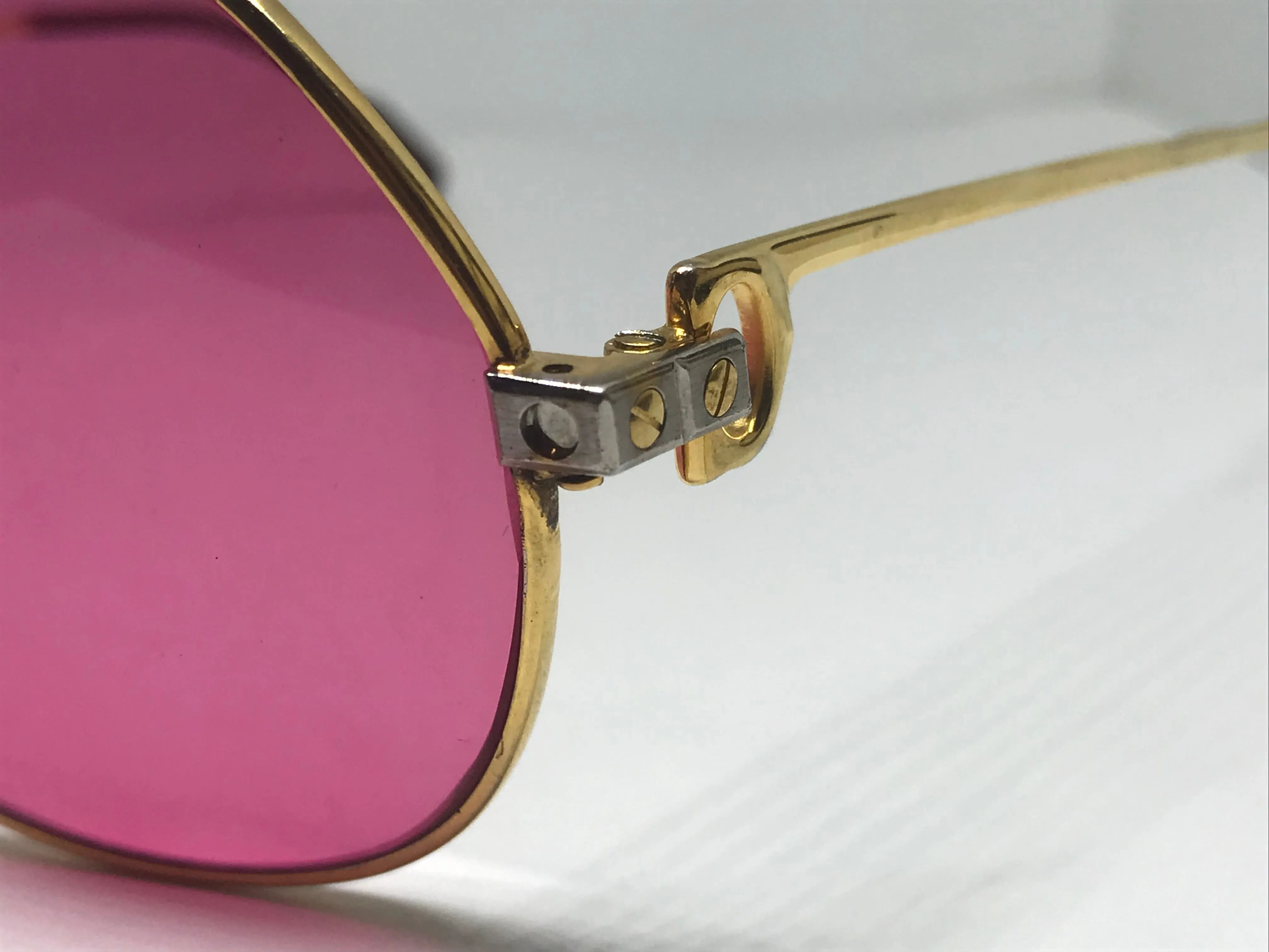 Cartier Santos Gold Diamond Sunglasses
