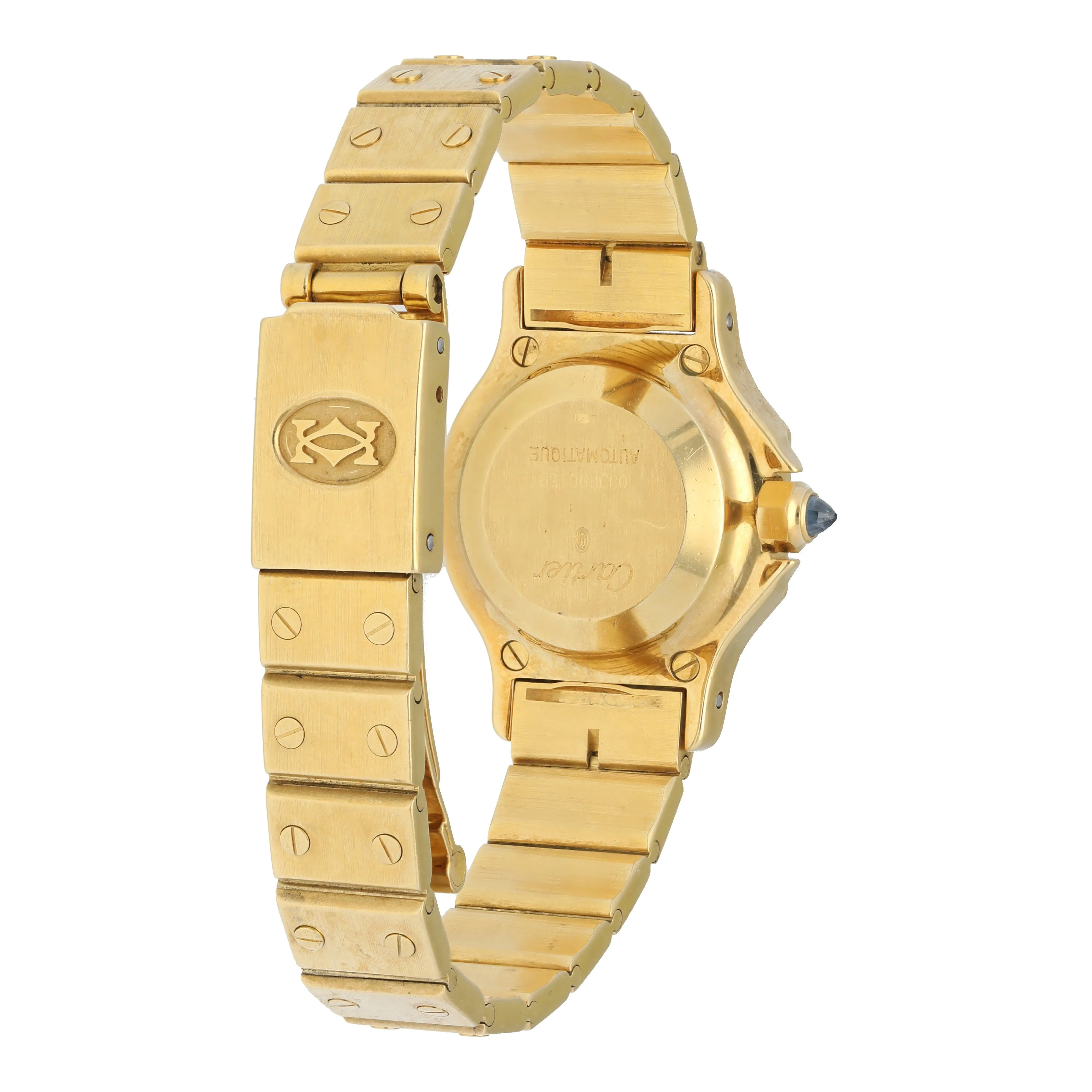 Cartier Santos Yellow Gold Ladies Watch