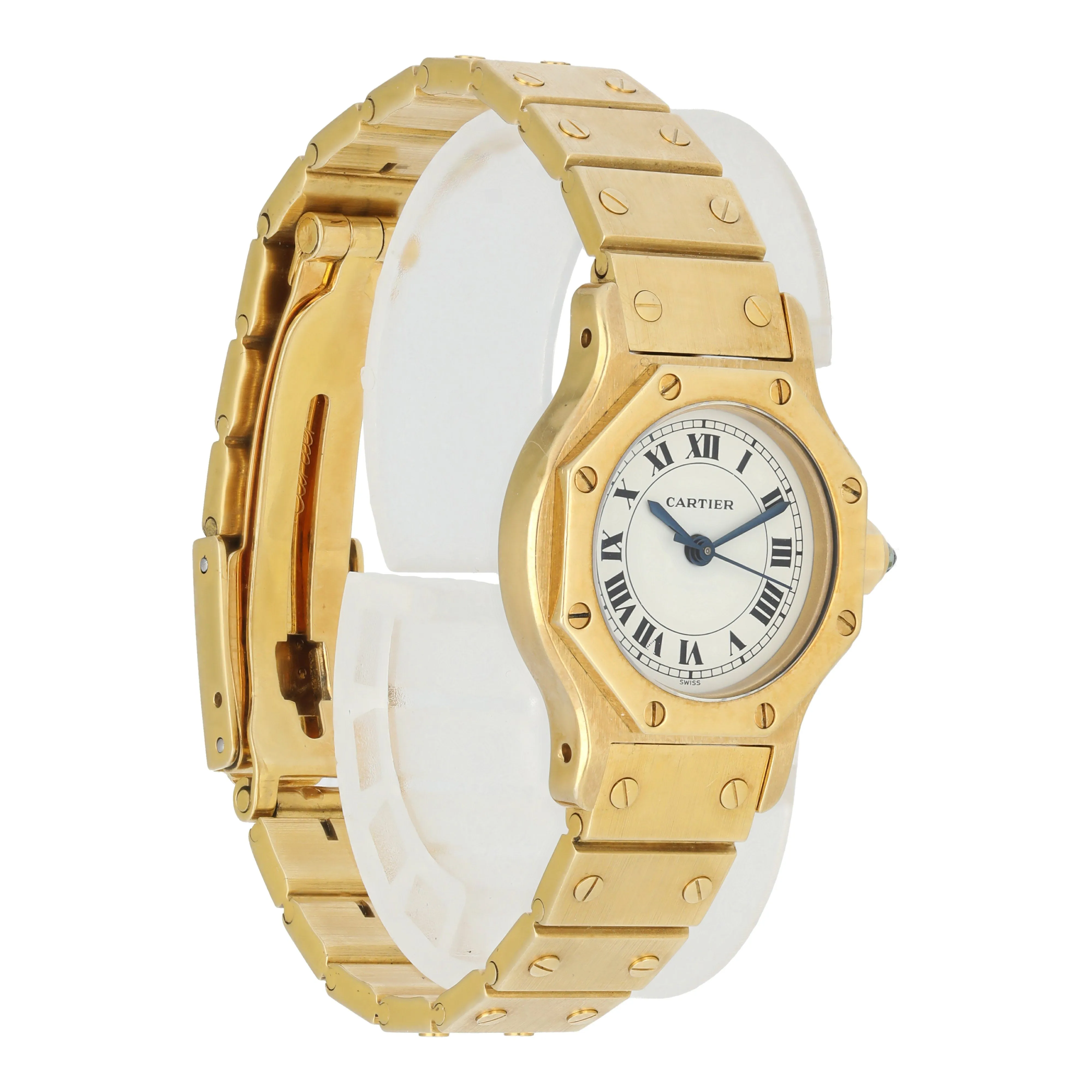 Cartier Santos Yellow Gold Ladies Watch