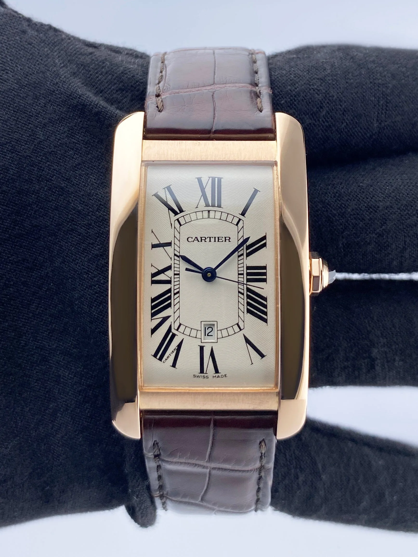 Cartier Tank Americaine Large W2609156 18K Rose Gold Watch