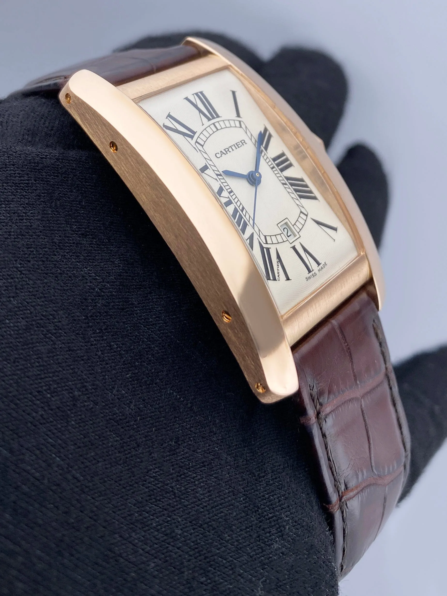 Cartier Tank Americaine Large W2609156 18K Rose Gold Watch