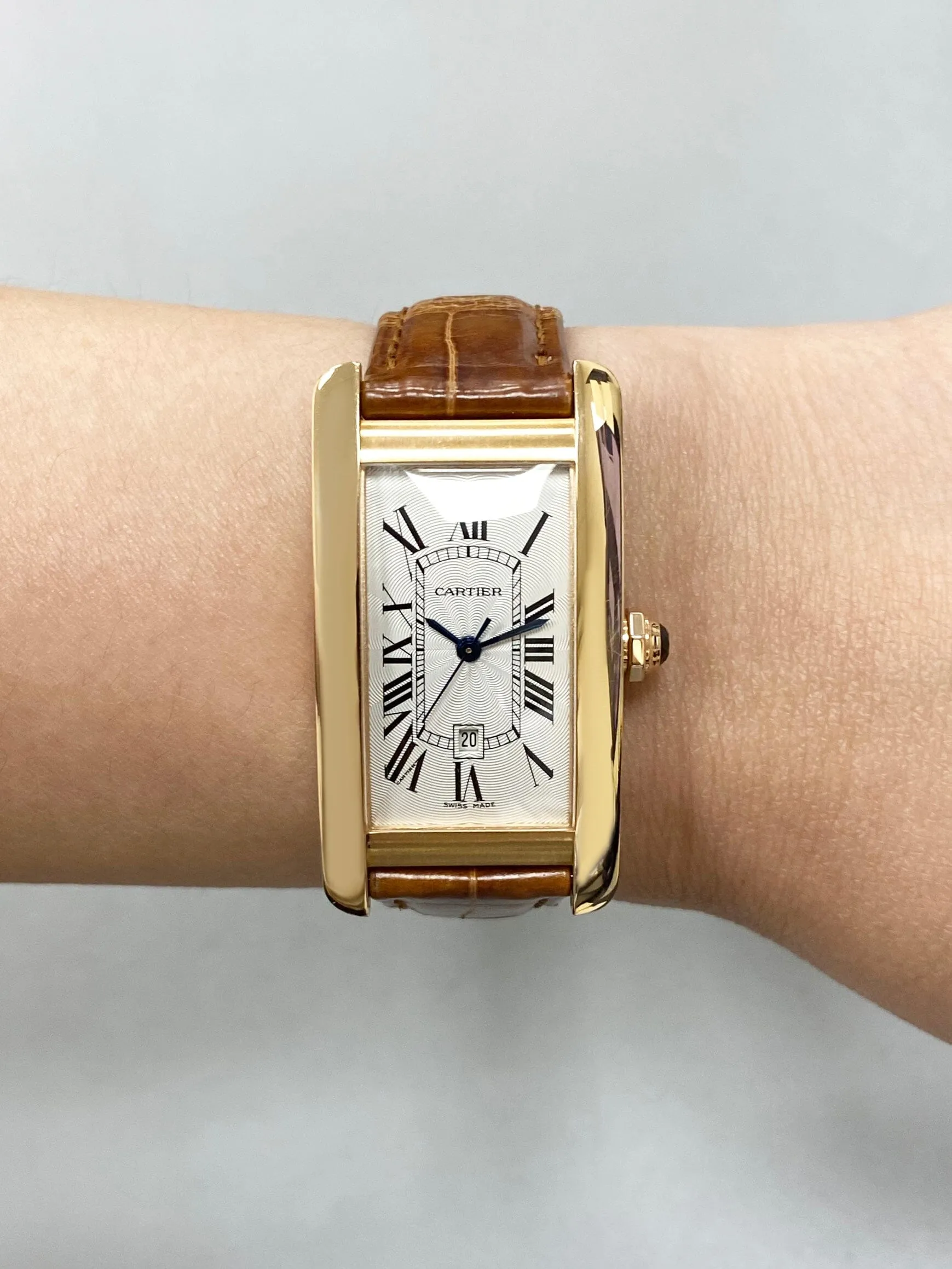 Cartier Tank Americaine W2620030 18K Rose Gold Watch