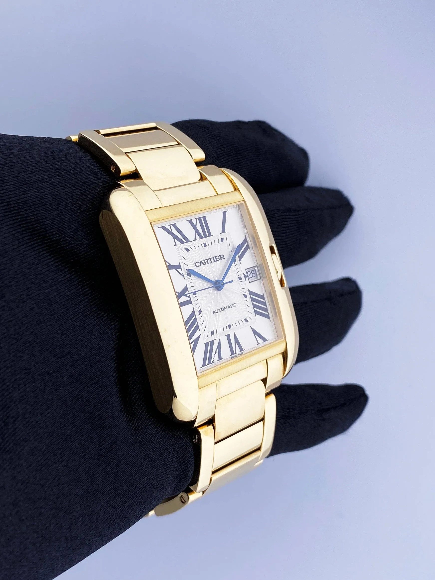 Cartier Tank Anglaise W5310018/3505 18K Yellow Gold  Mens Watch