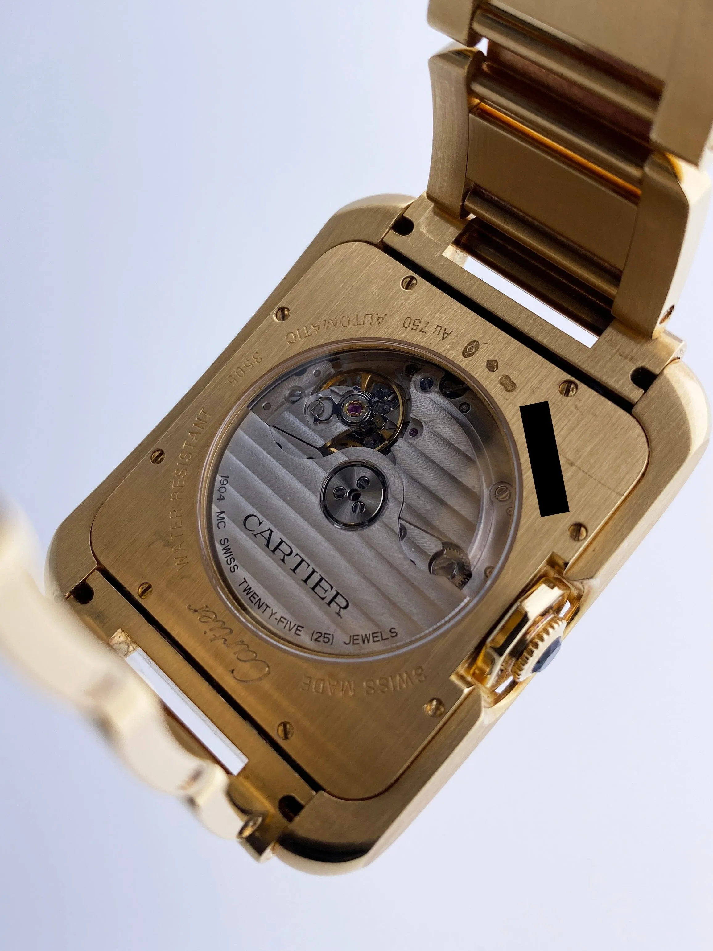 Cartier Tank Anglaise W5310018/3505 18K Yellow Gold  Mens Watch