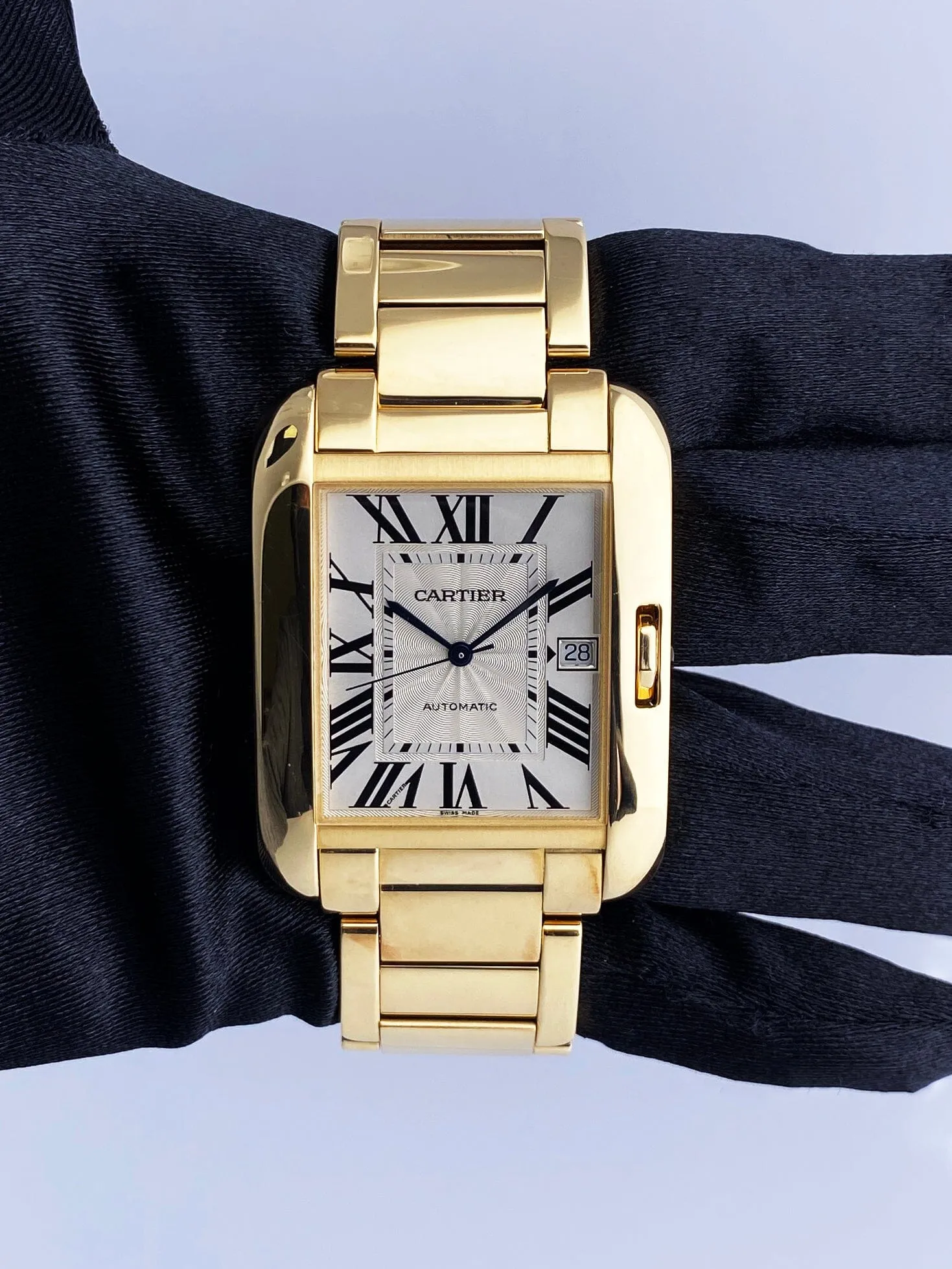 Cartier Tank Anglaise W5310018/3505 18K Yellow Gold  Mens Watch