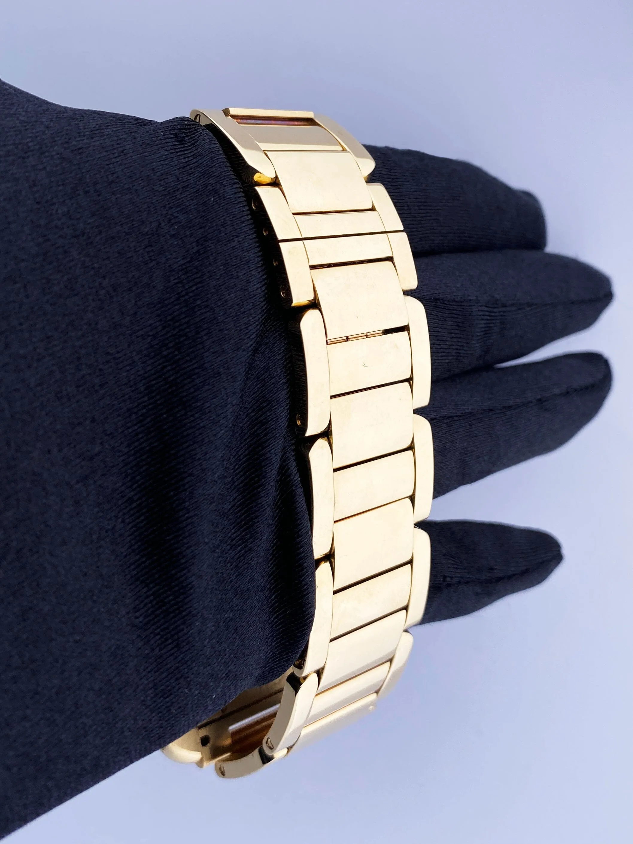 Cartier Tank Anglaise W5310018/3505 18K Yellow Gold  Mens Watch