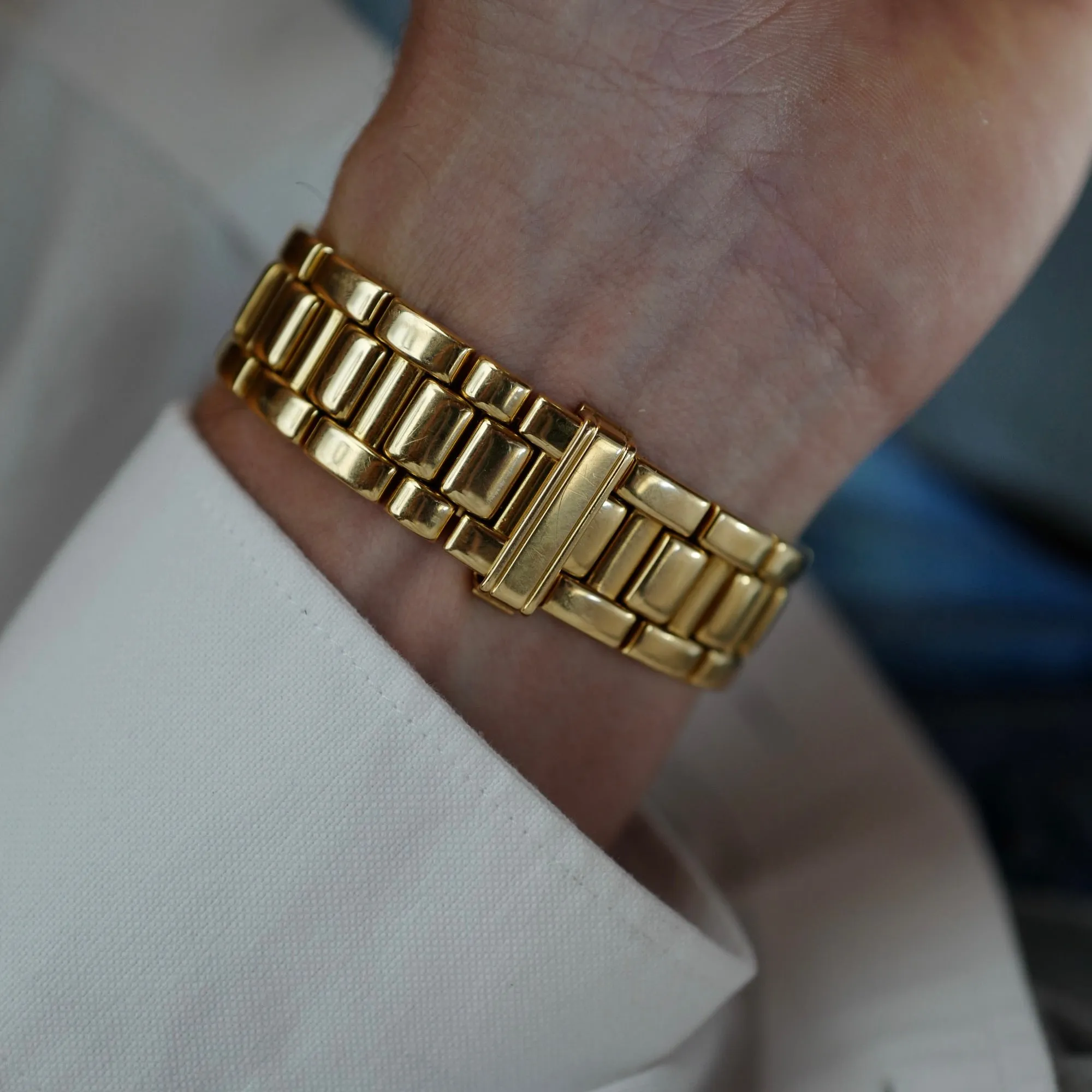 Cartier Yellow Gold Automatic Pasha Ref. 1989 with Rare Black Dial