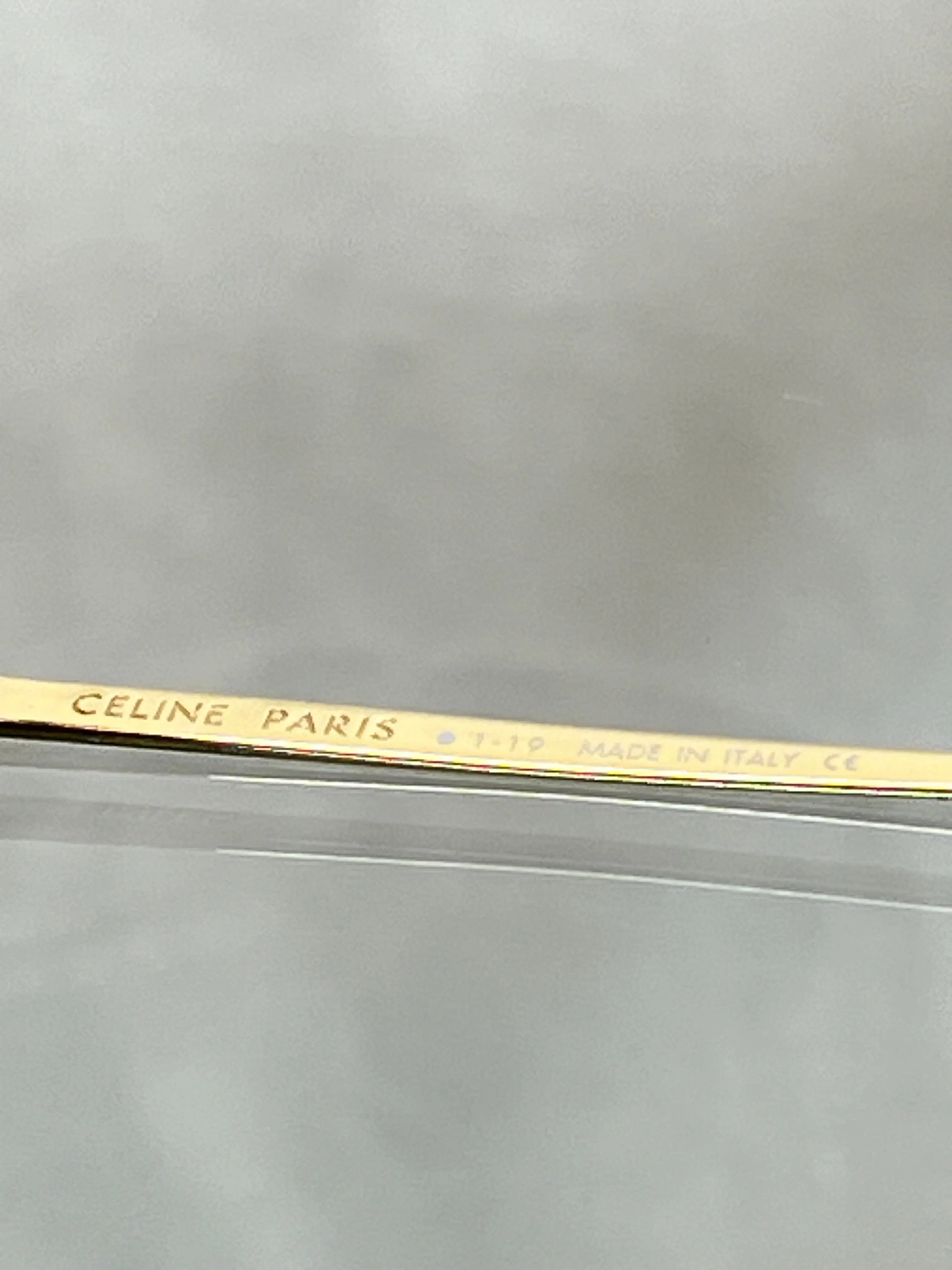 CELINE CL40080U Champagne Metal Sunglasses TS3567