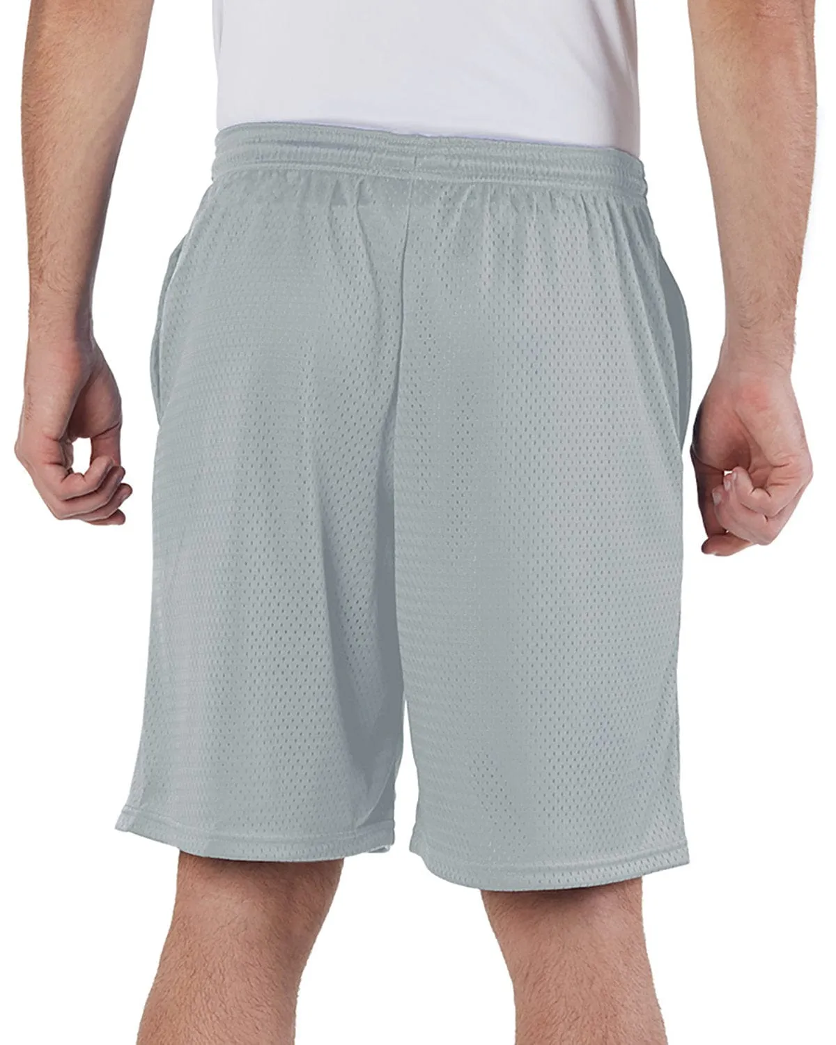 Champion Long Mesh Shorts | Athletic Grey
