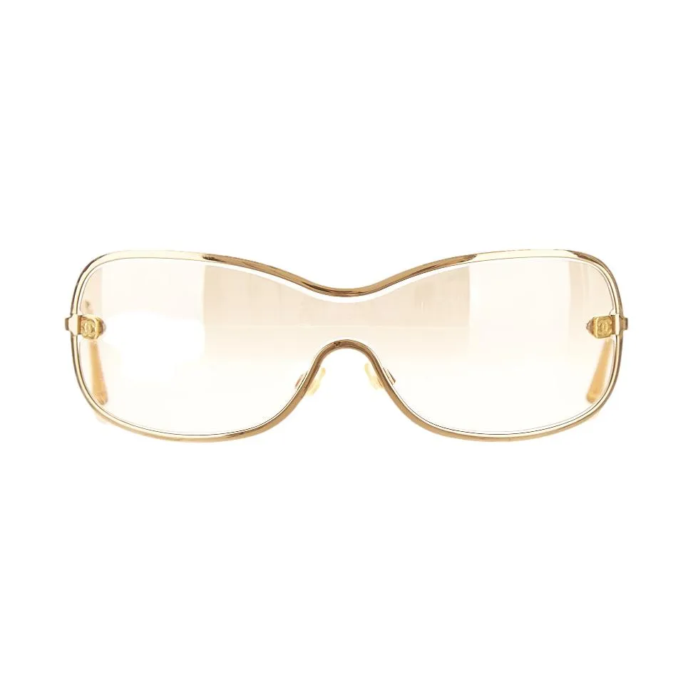 Chanel Gold Logo Sunglasses