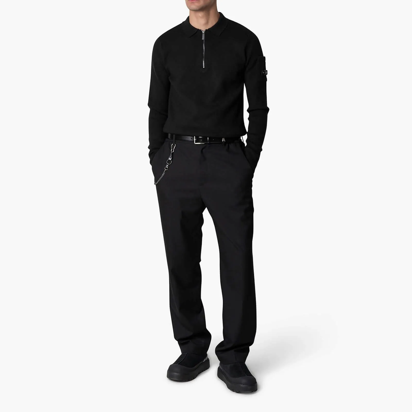 CHIEF KNITTED POLO | BLACK