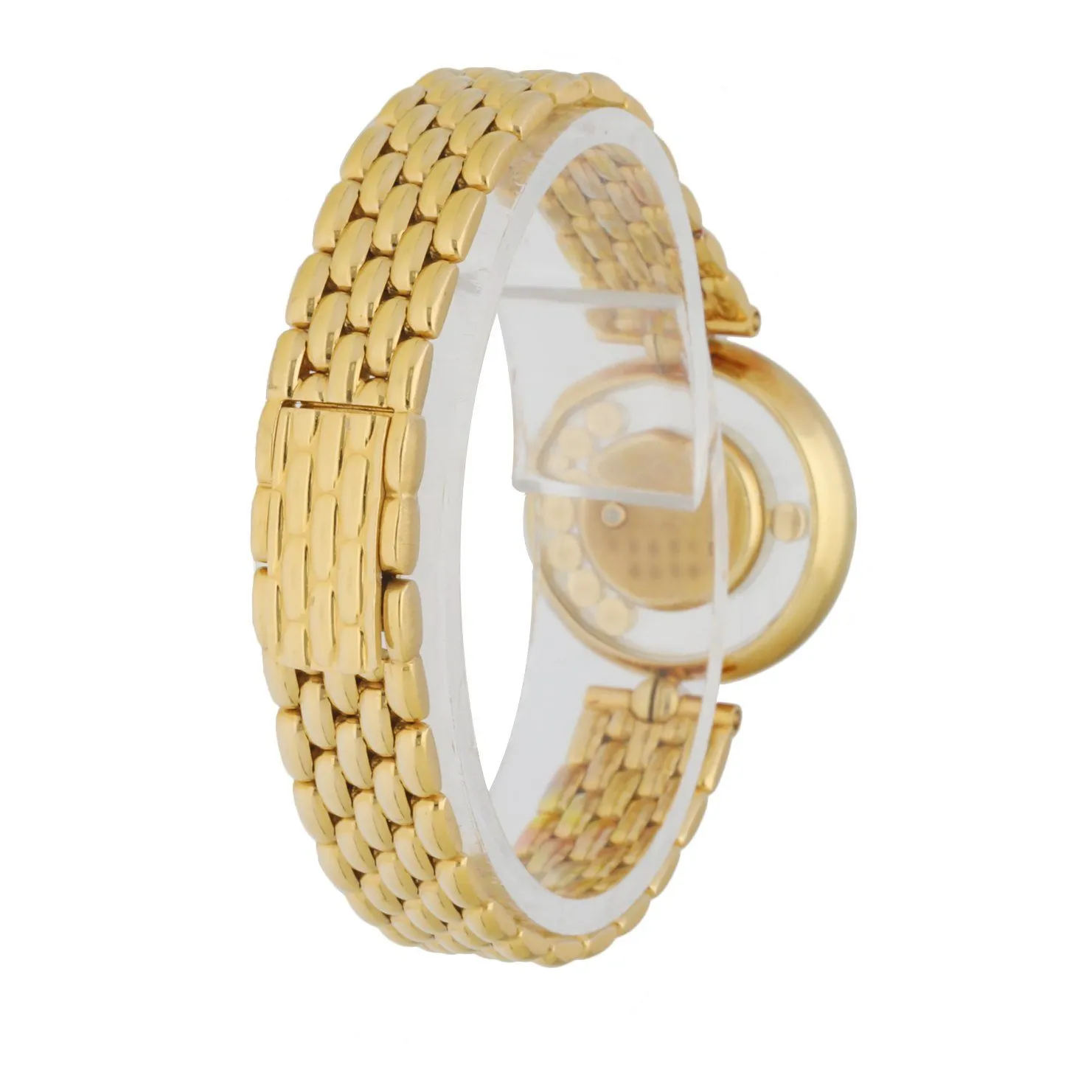 Chopard Happy diamonds 4054 18K Yellow Gold W/Diamond Bezel Box & Papers