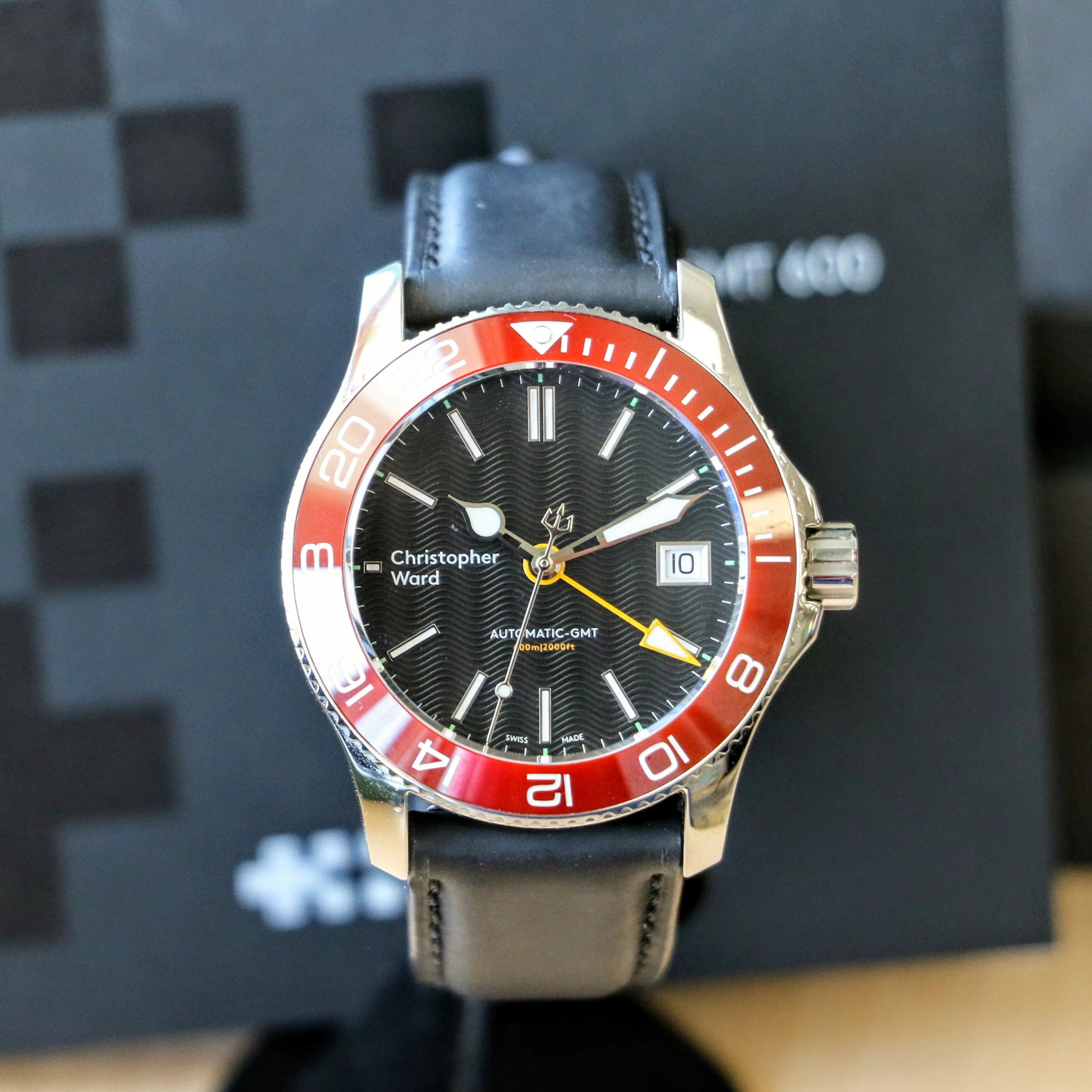 Christopher Ward C60 Trident PRO 600 GMT Diver Watch C6038AGM2 - ALL Original, Double Box & Papers