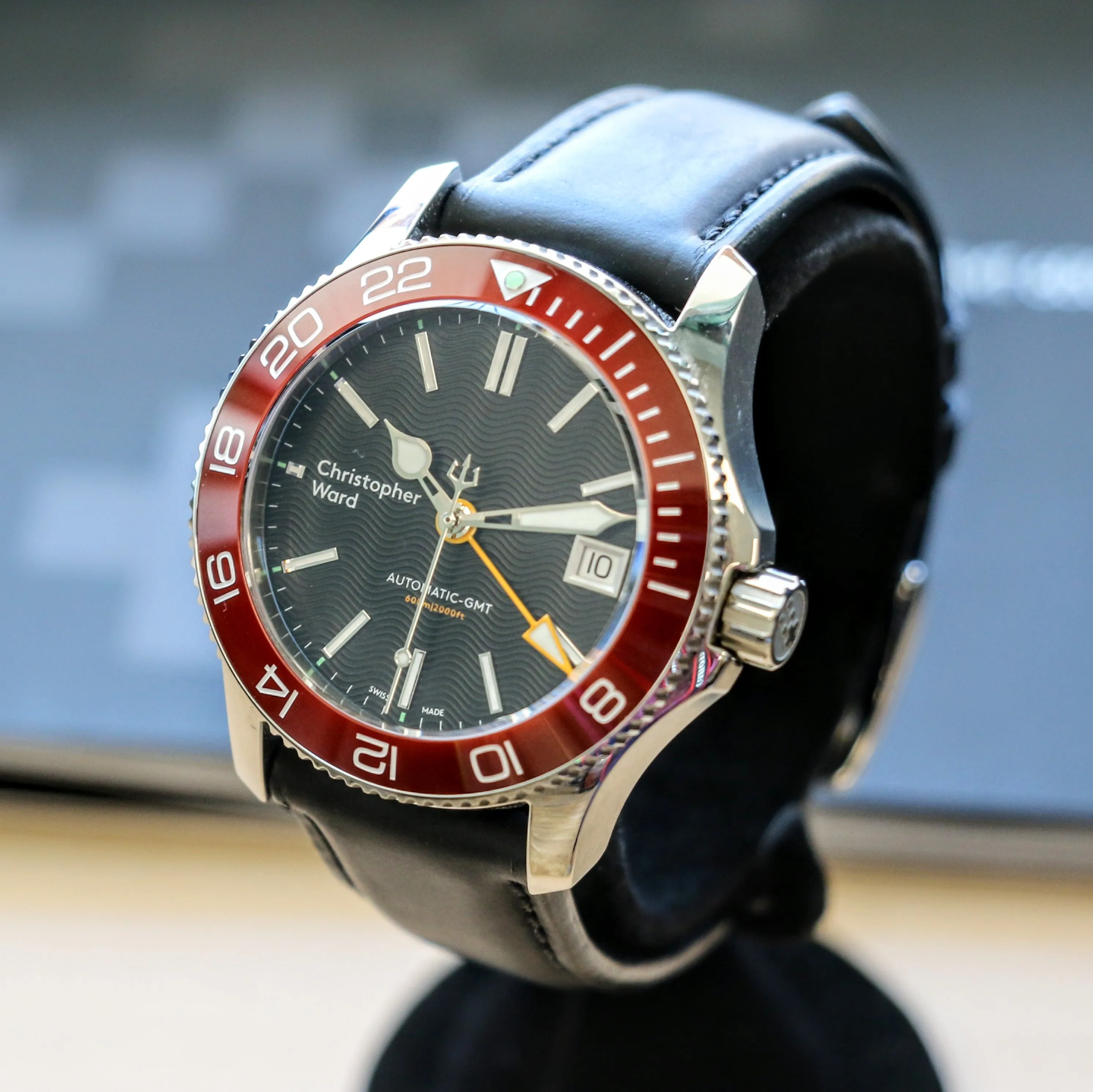 Christopher Ward C60 Trident PRO 600 GMT Diver Watch C6038AGM2 - ALL Original, Double Box & Papers
