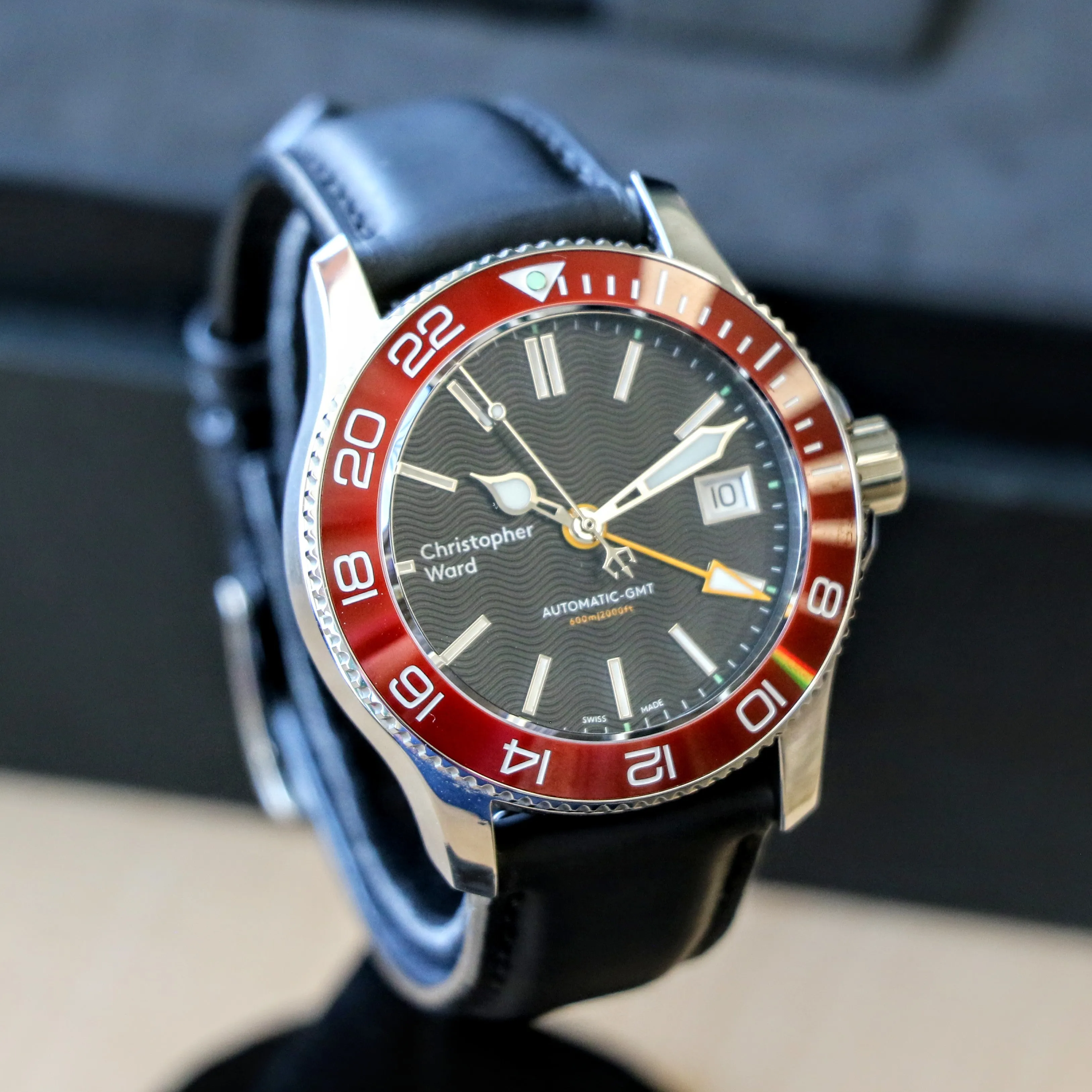 Christopher Ward C60 Trident PRO 600 GMT Diver Watch C6038AGM2 - ALL Original, Double Box & Papers