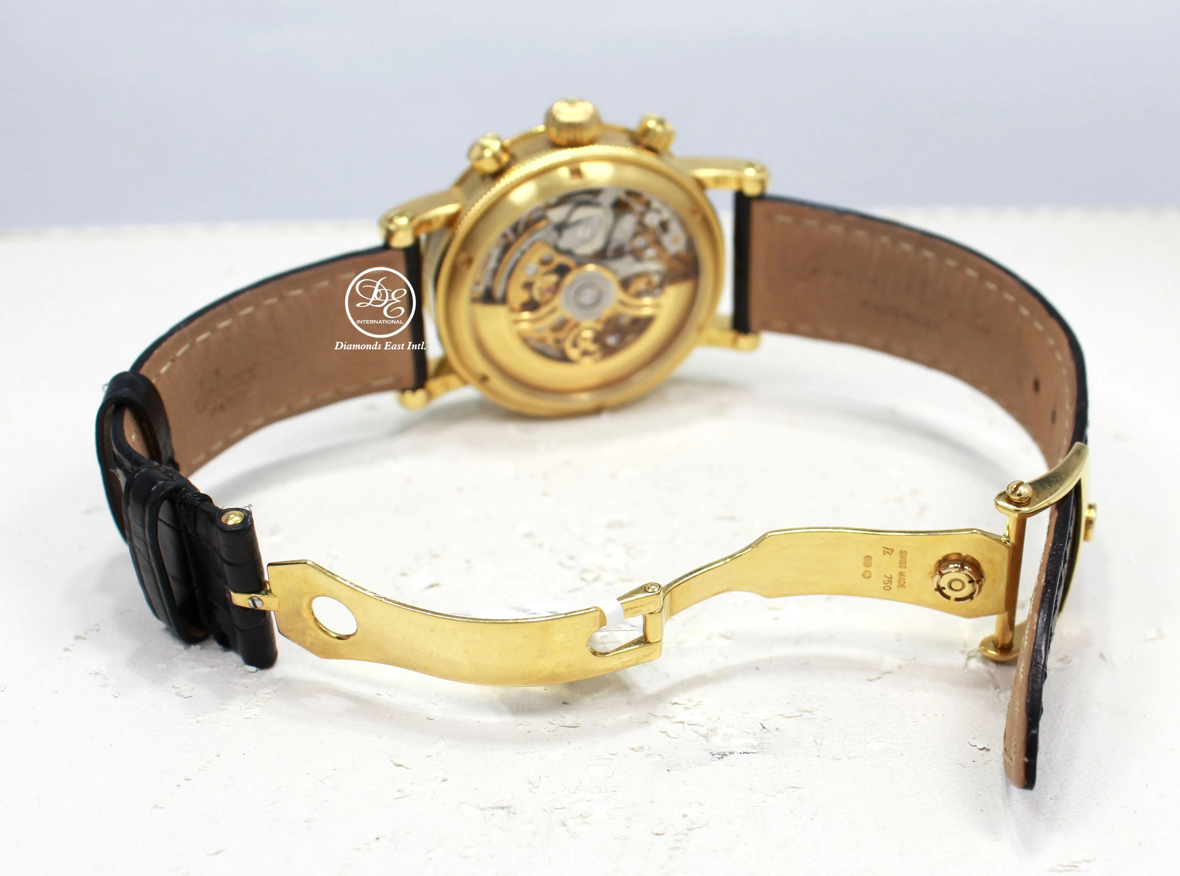 CHRONOSWISS OPUS CH7521 18K Yellow Gold Chronograph SKELETON Dial 38mm