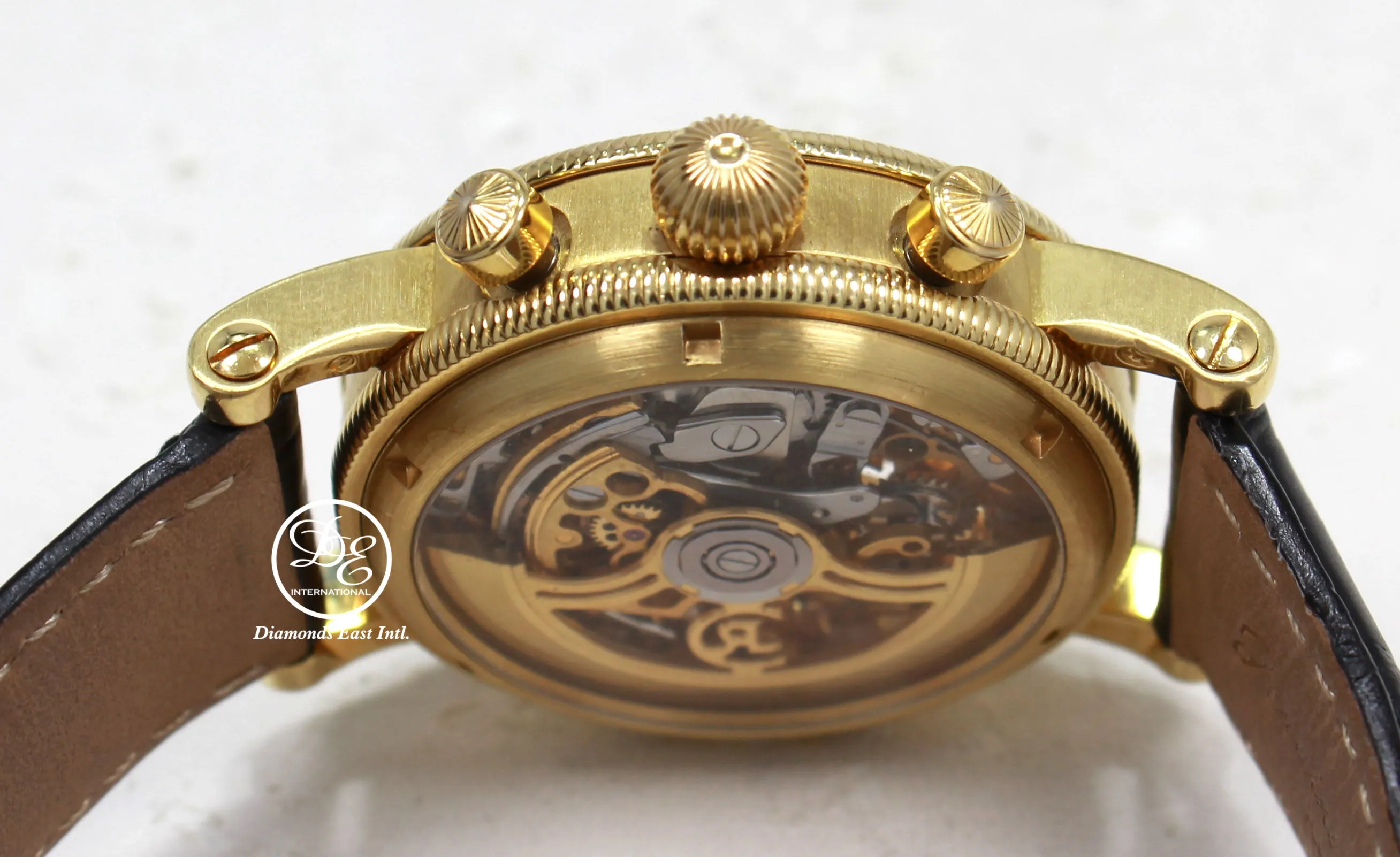 CHRONOSWISS OPUS CH7521 18K Yellow Gold Chronograph SKELETON Dial 38mm