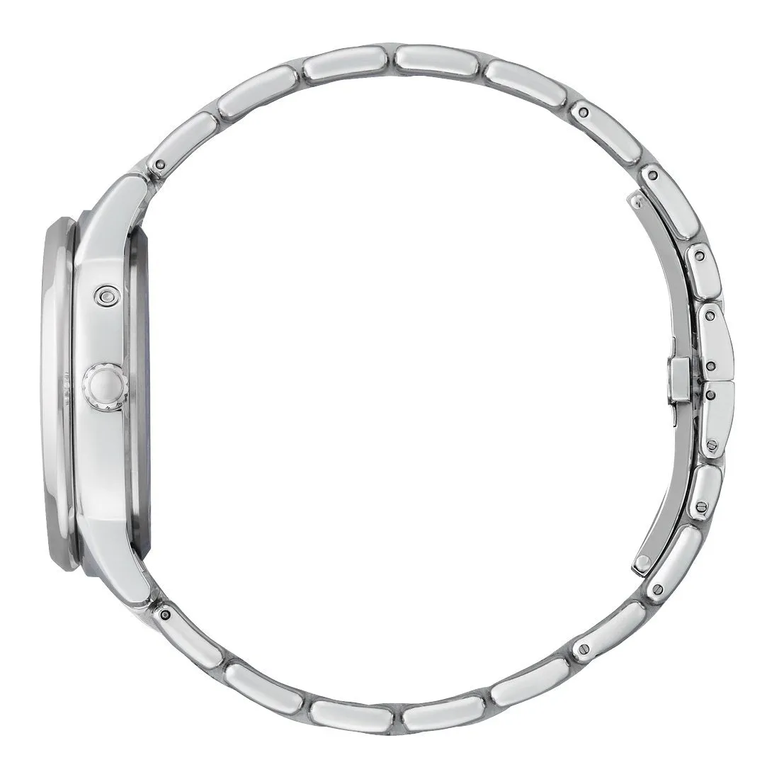 Citizen Calendrier Moon Phase Ladies Eco Drive Stainless Steel Diamond and Blue Dial Watch