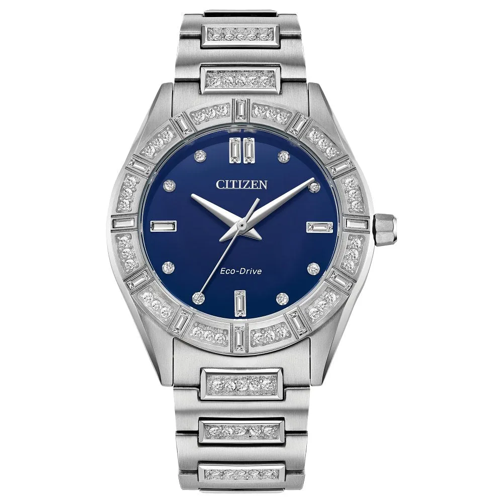 CITIZEN Eco-Drive Dress/Classic Eco Crystal Eco Ladies Stainless Steel
