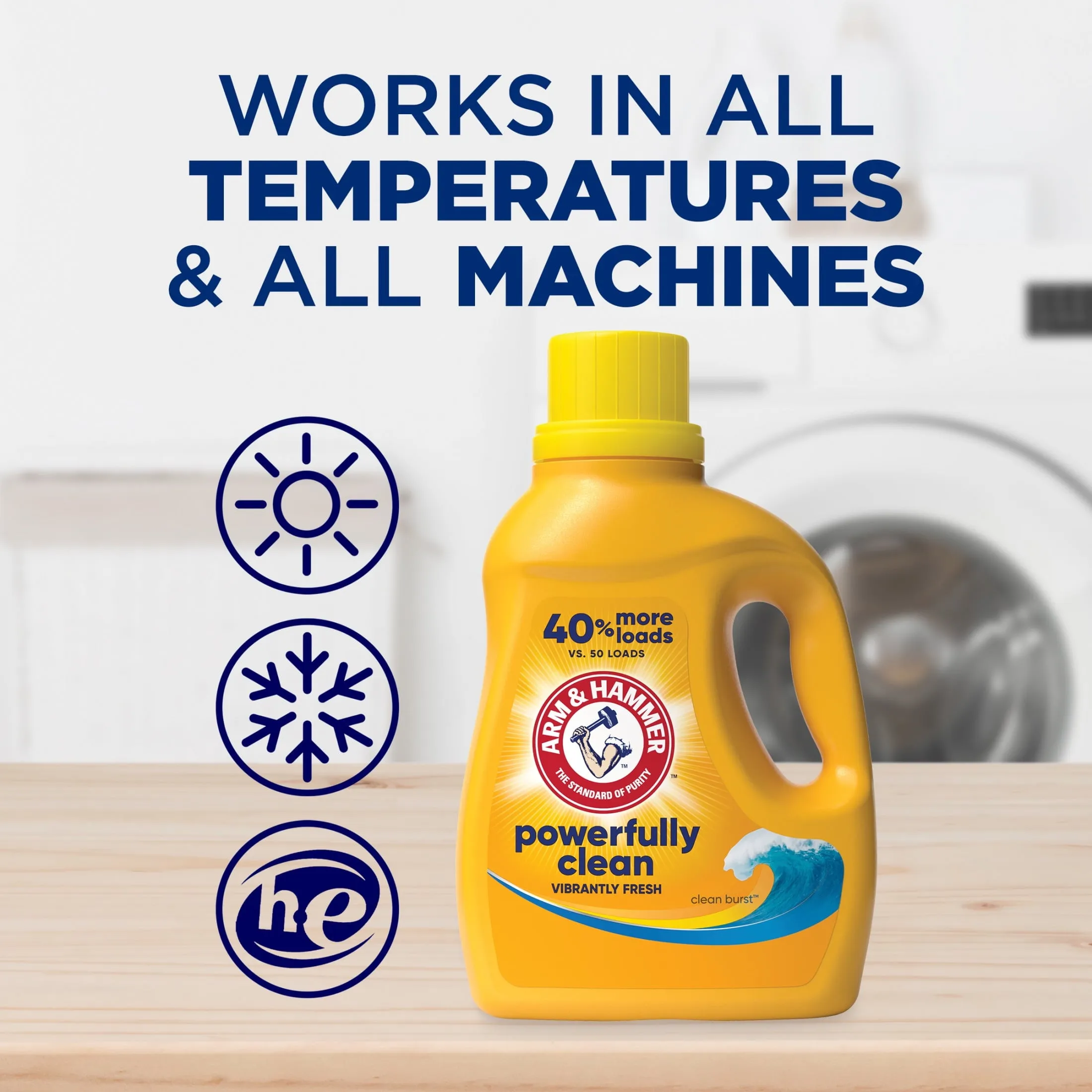Clean Burst, 105 Loads Liquid Laundry Detergent, 105 Fl Oz