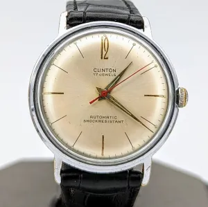 CLINTON Automatic Watch 17 Jewels Germany Made Vintage Wristwatch