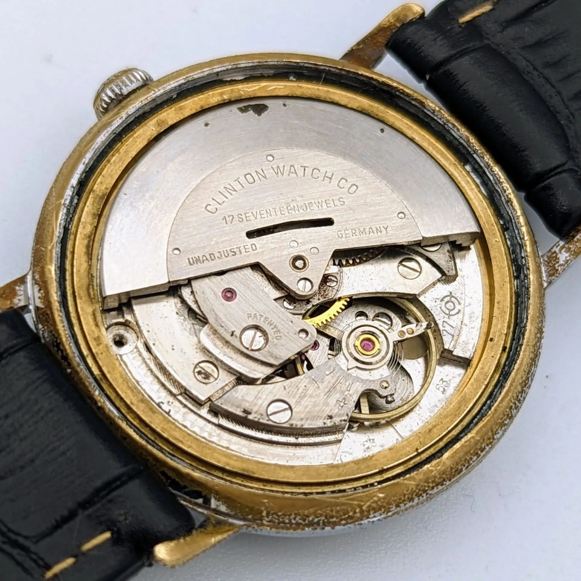 CLINTON Automatic Watch 17 Jewels Germany Made Vintage Wristwatch