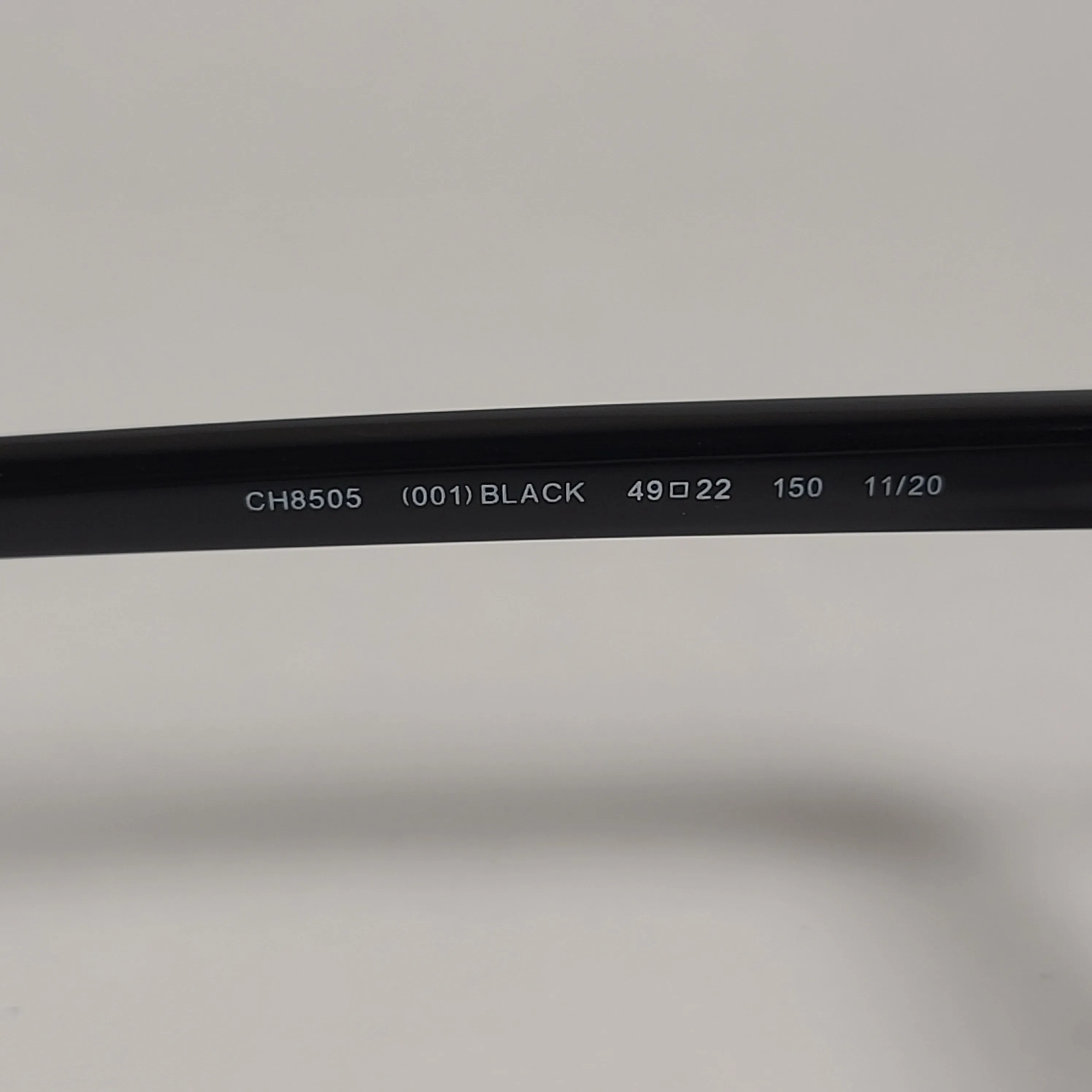 Cole Haan CH8505 001 Polarized Square Club Sunglasses Shiny Black Gold Trim Gray Lens