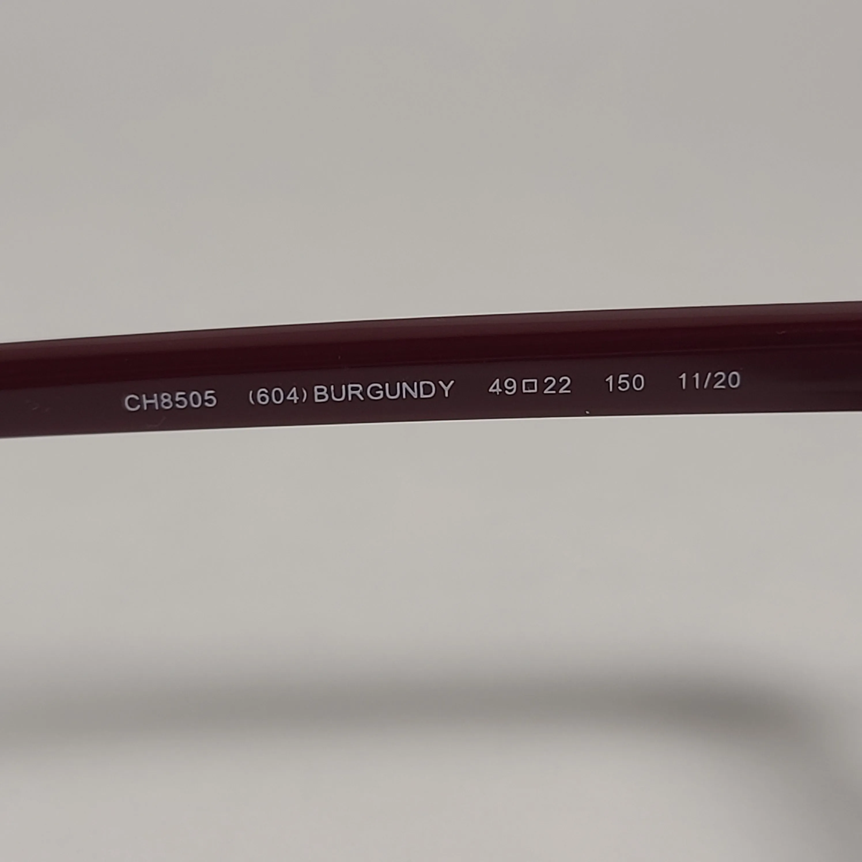 Cole Haan CH8505 604 Polarized Square Club Sunglasses Burgundy Gold Trim Frame Tinted Lens
