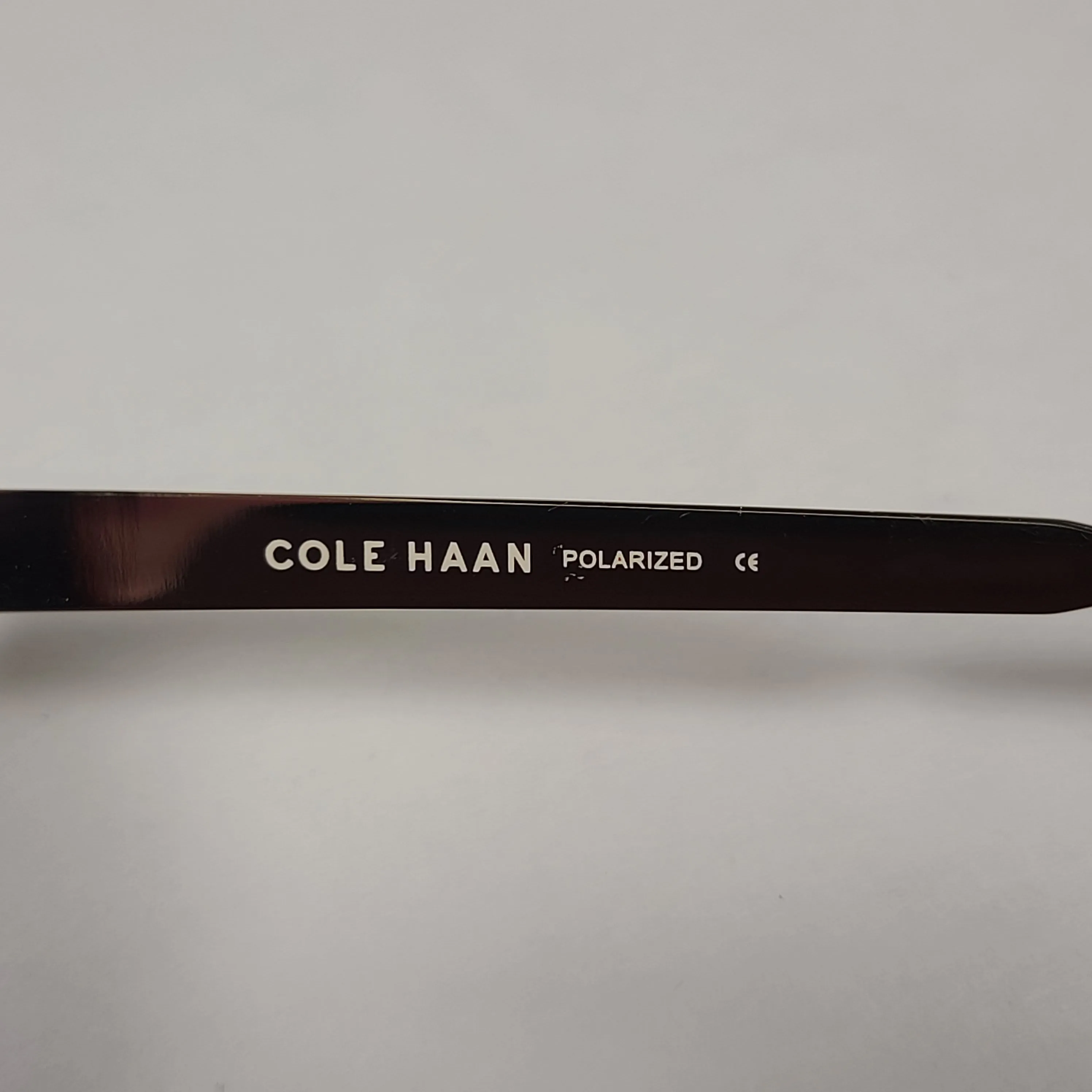 Cole Haan Square Polarized Sunglasses Tortoise And Gold Frame Mirror Lens CH9001 215 TORTOISE