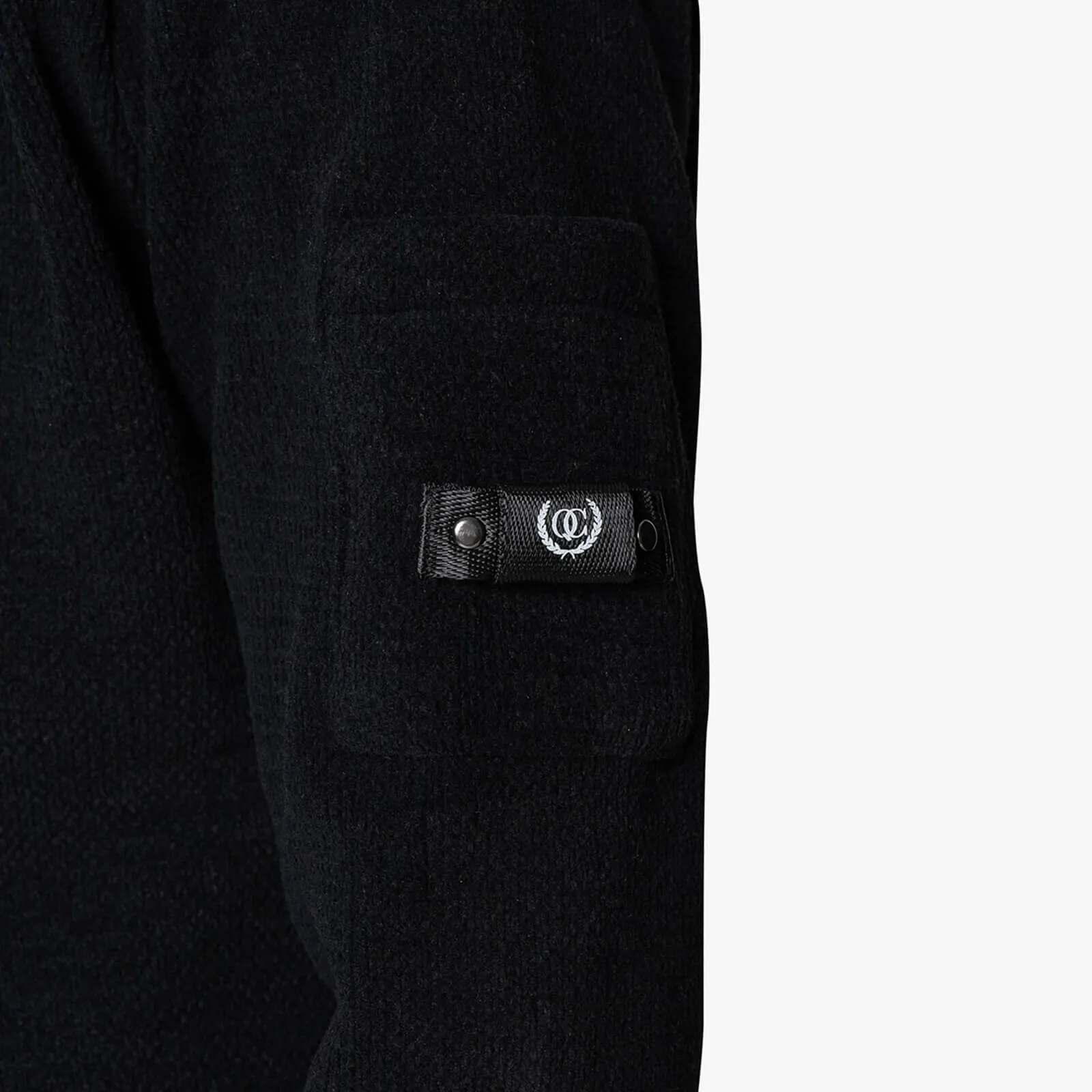 COMBAT KNITTED HALFZIP | BLACK