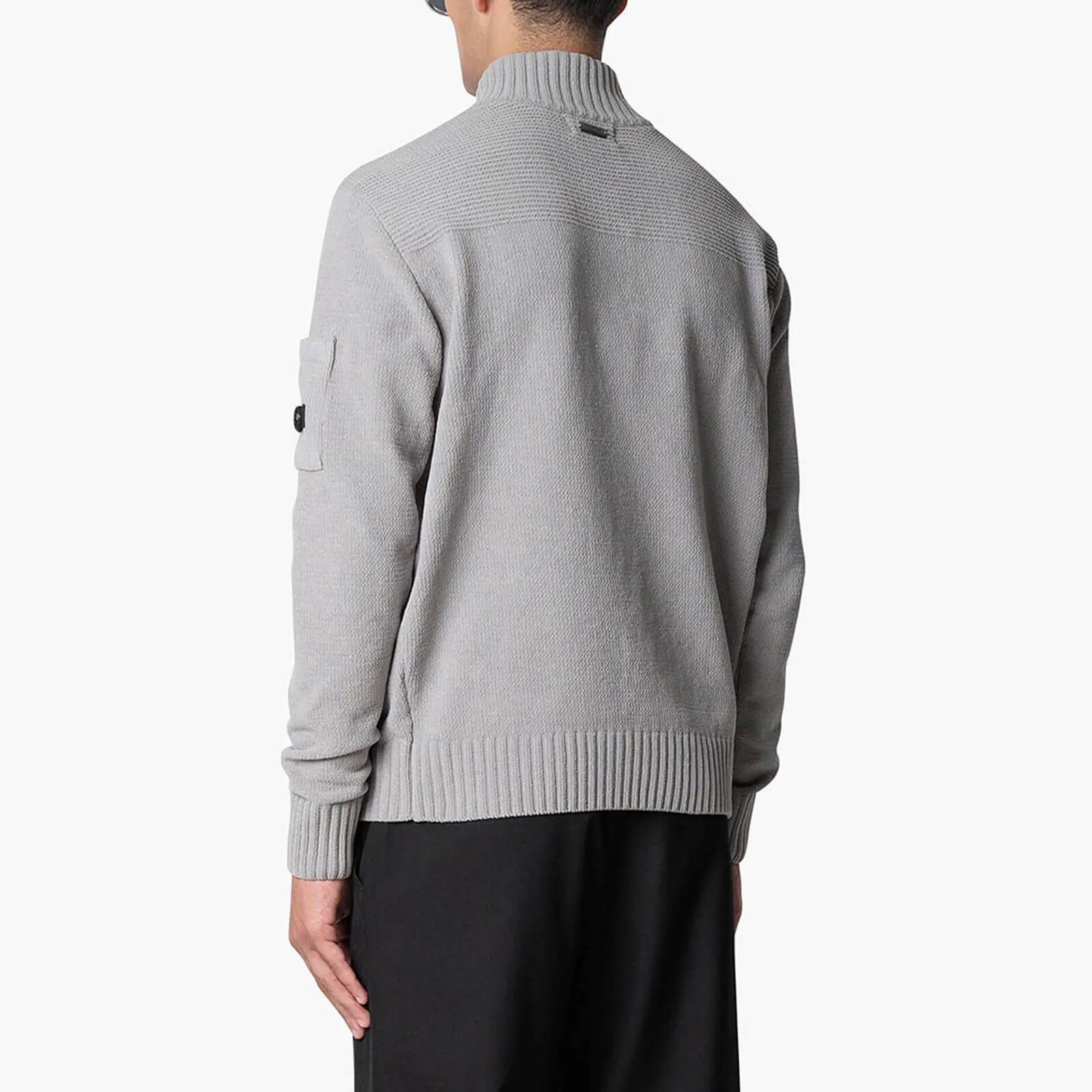 COMBAT KNITTED HALFZIP | GREY MELEE