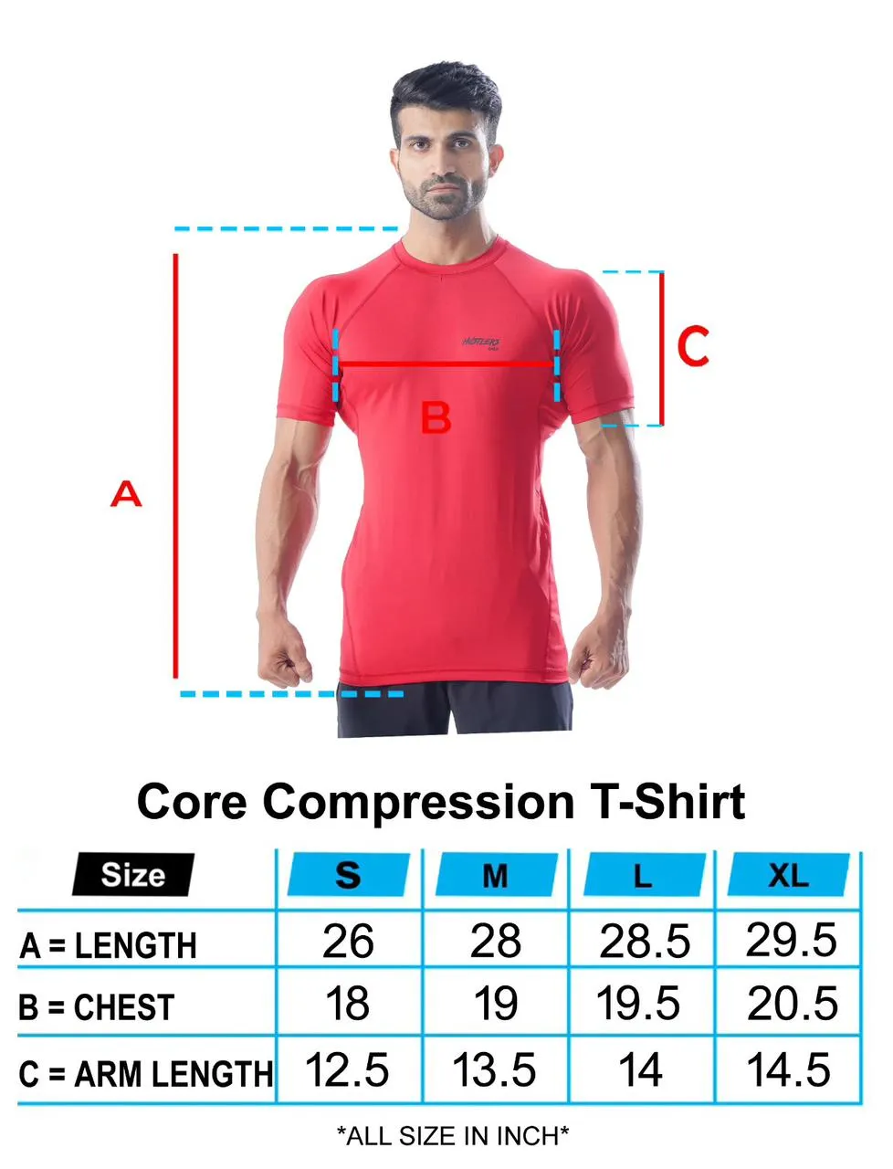 Core Compression T-Shirt-Red