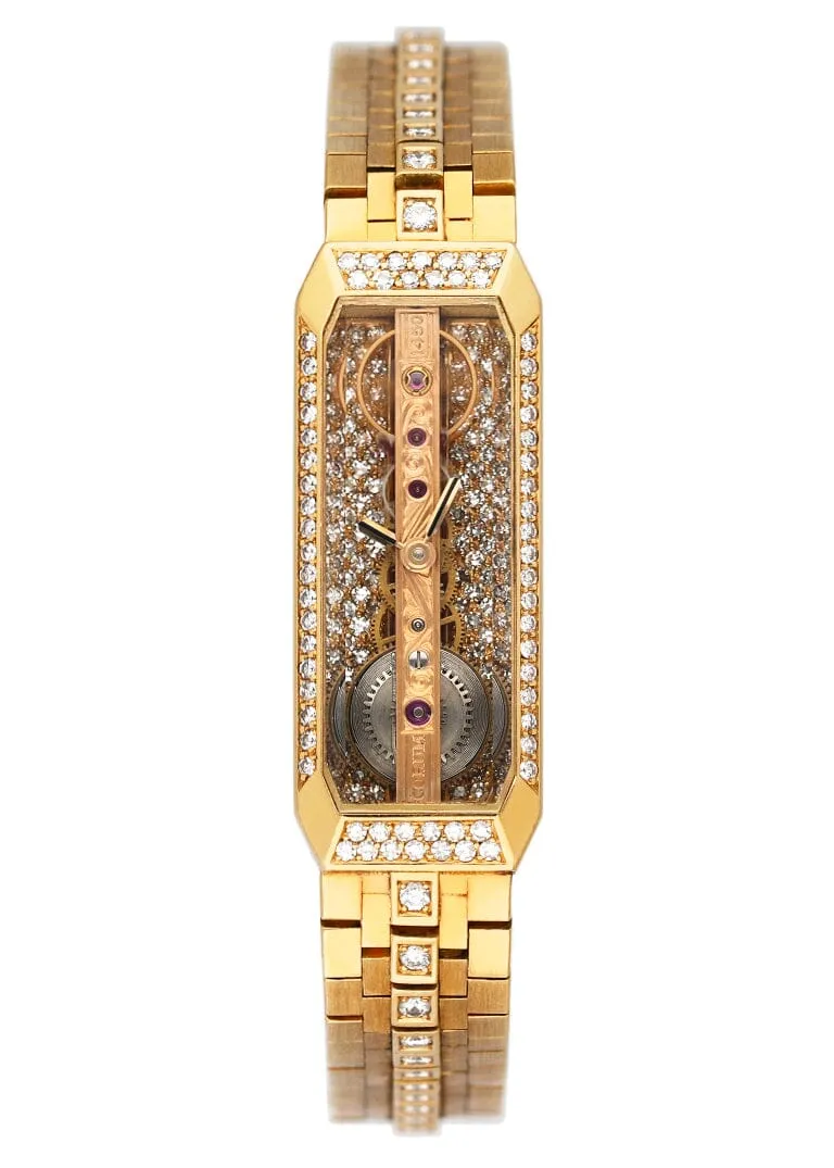 Corum Golden Bridge 13102H32 Diamond Yellow Gold Ladies Watch