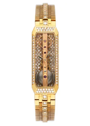 Corum Golden Bridge 13102H32 Diamond Yellow Gold Ladies Watch