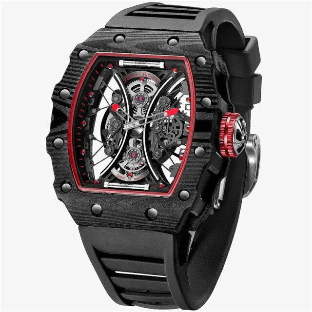 Couple Watches Pair Men and Women  Mechanical Skeleton Wrist Watch