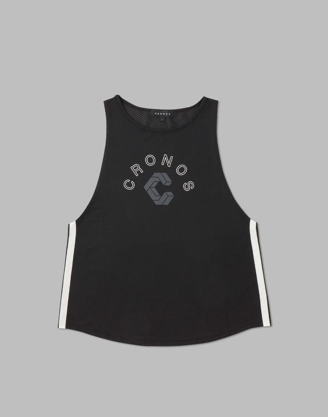 CRONOS WOMEN MESH TANKTOP【BLACK】
