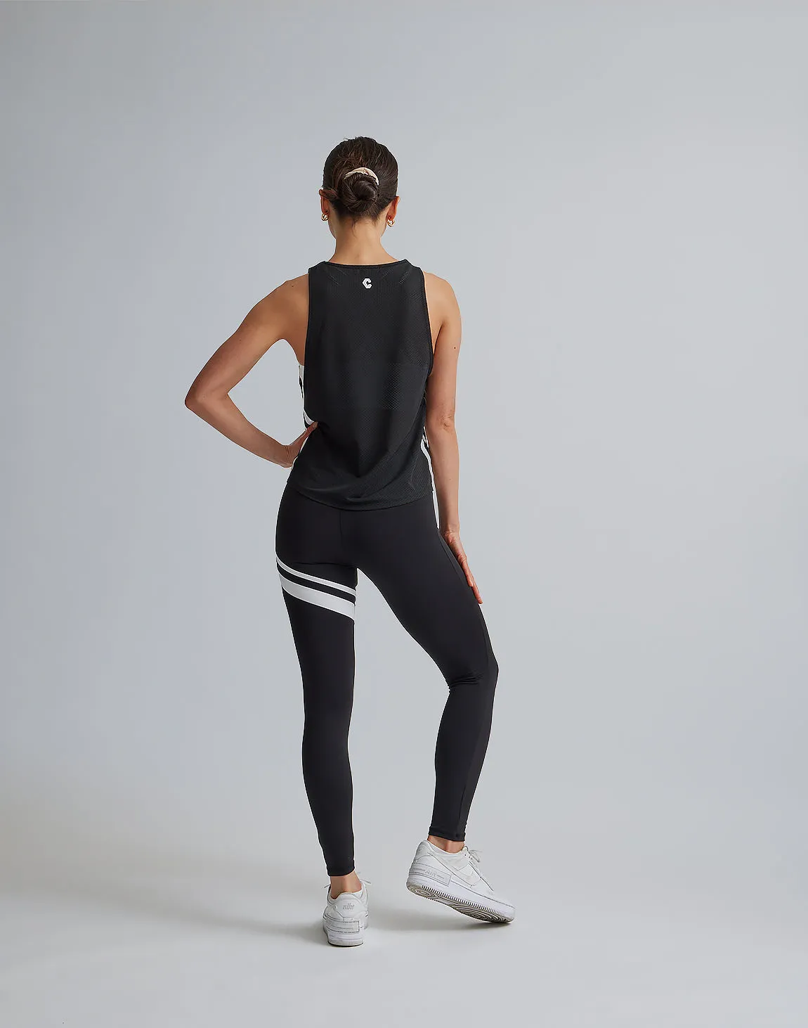 CRONOS WOMEN MESH TANKTOP【BLACK】