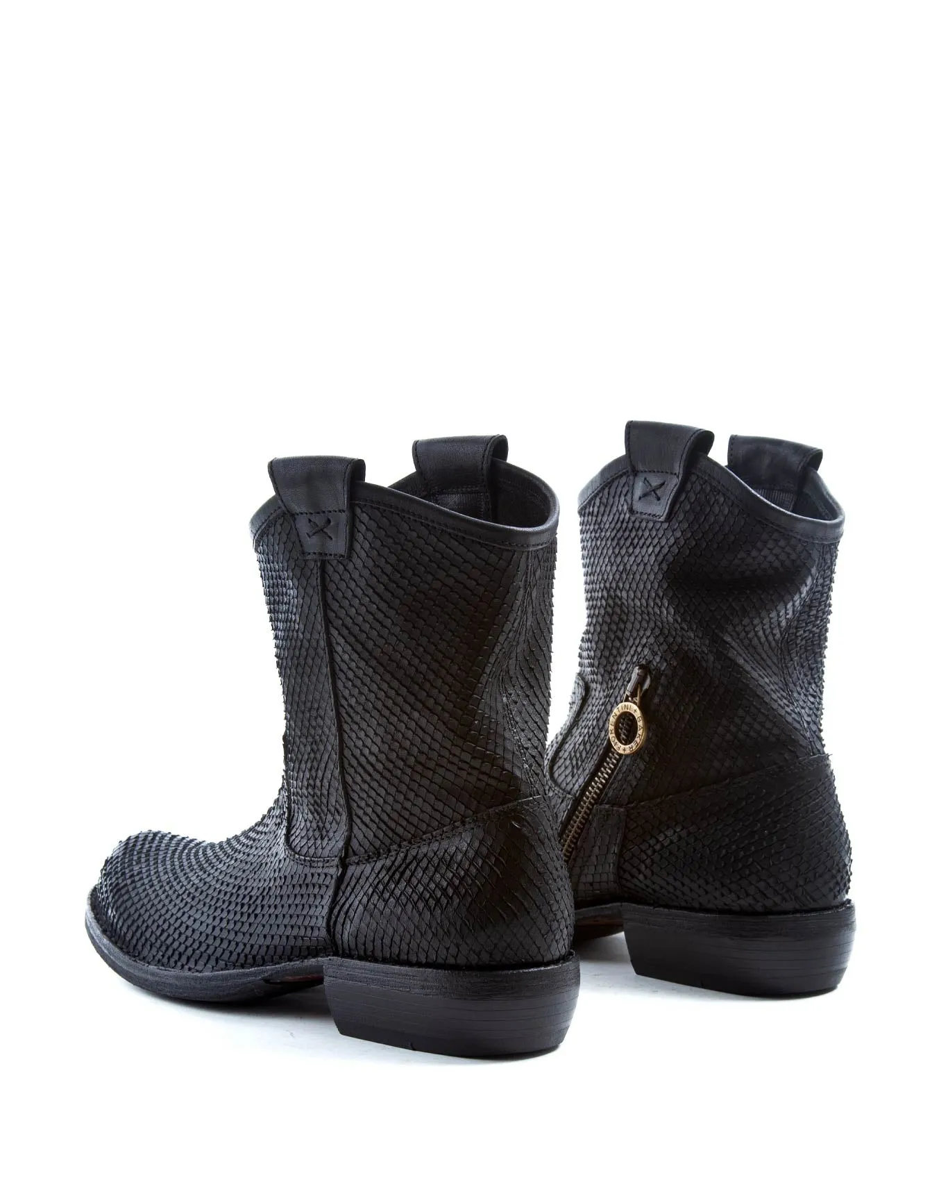 CRUNA Black Leather Boots
