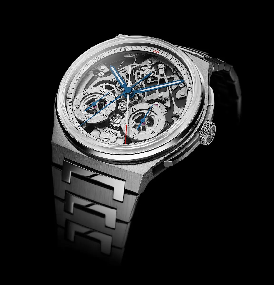 Czapek Antarctique Rattrapante Chronograph Skeleton