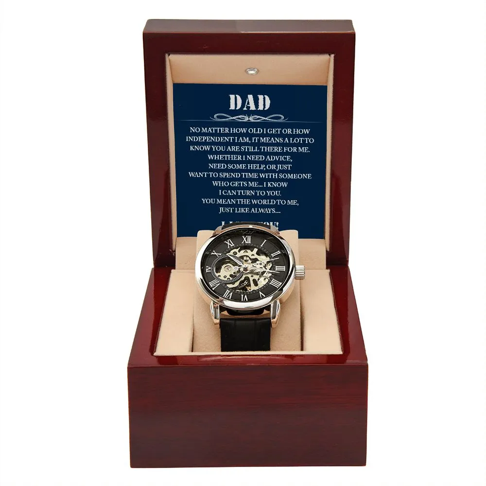 Dad Gift Watch, Dad Father's Day Gift from Daughter, Birthday Gift for Dad from Son, Dad Christmas Gifts