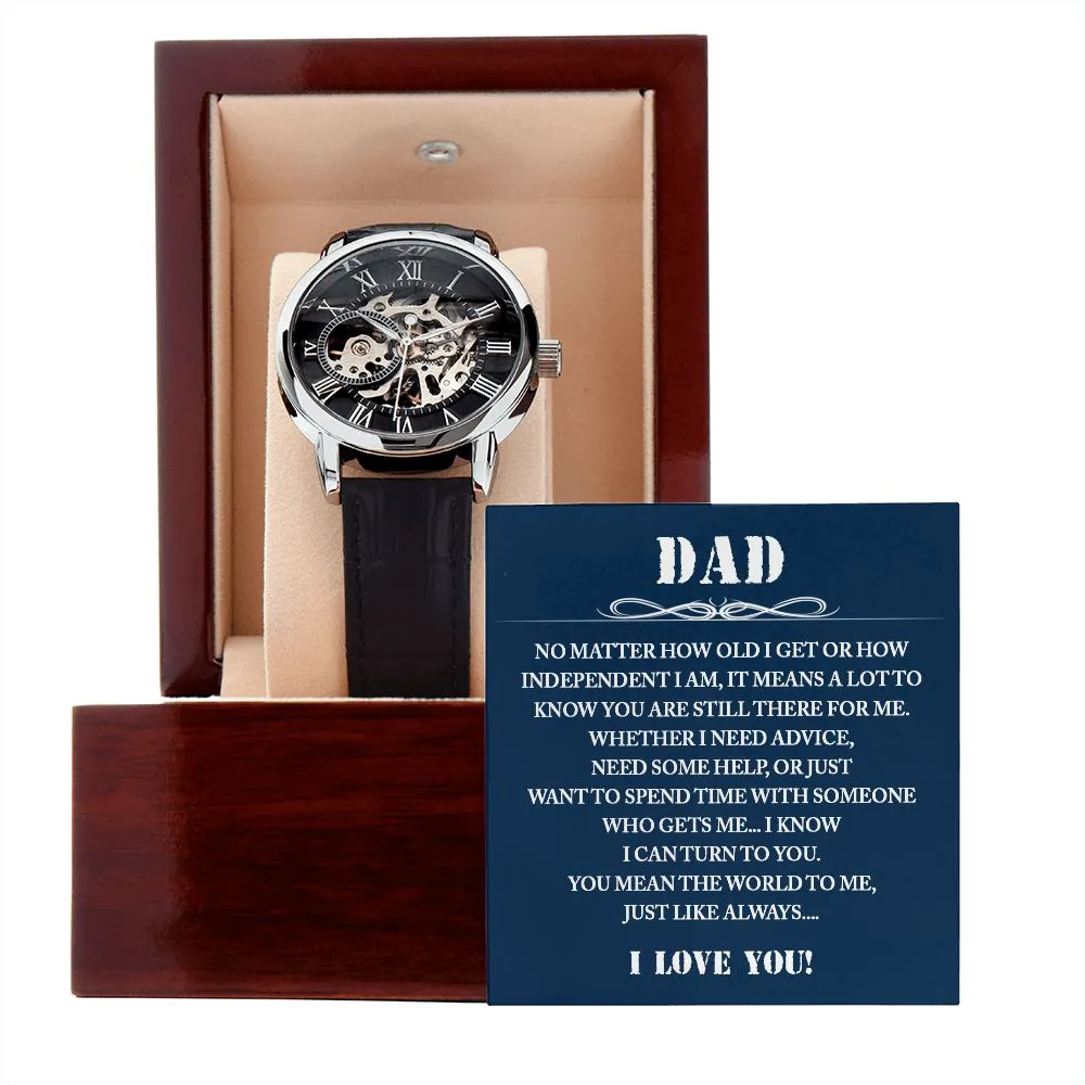 Dad Gift Watch, Dad Father's Day Gift from Daughter, Birthday Gift for Dad from Son, Dad Christmas Gifts