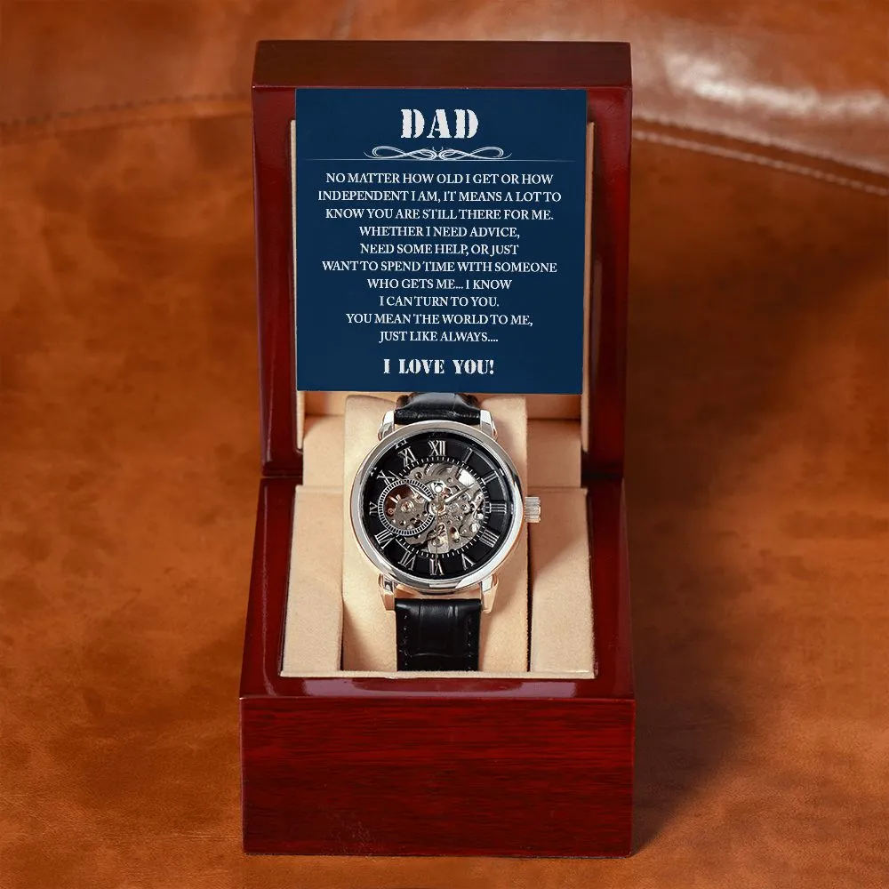 Dad Gift Watch, Dad Father's Day Gift from Daughter, Birthday Gift for Dad from Son, Dad Christmas Gifts